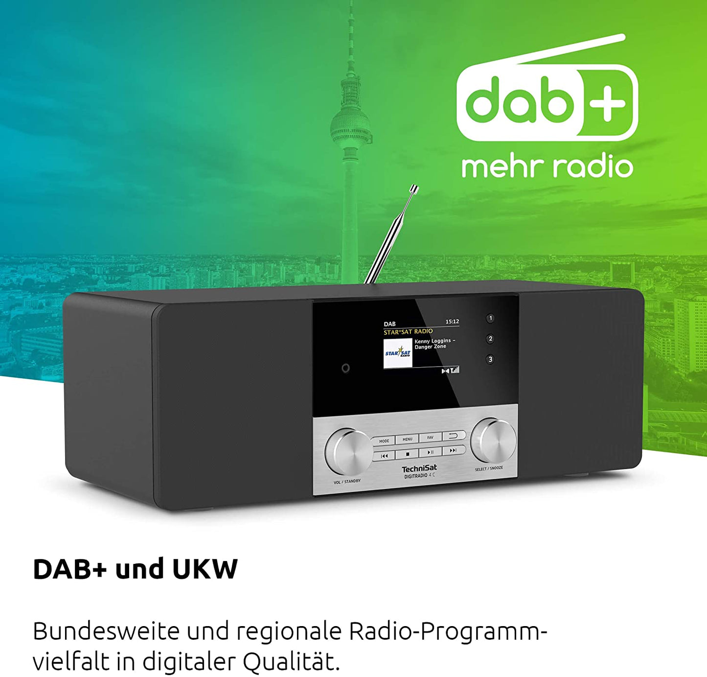 DIGITRADIO 4 C, Standard Schwarz