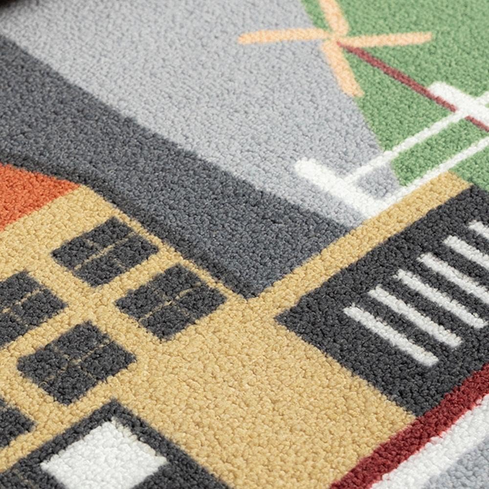 Spielmatte mit Stadtmotiv, Straße Grau 100 x 200 cm (Rechteckig)