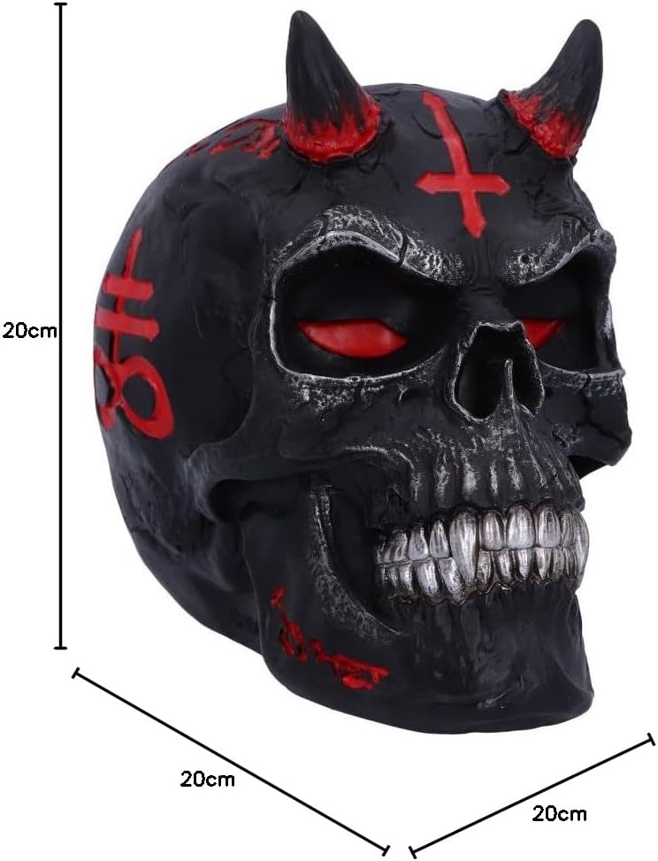 Infernal Skull Totenkopf, Schwarz/Rot Standard