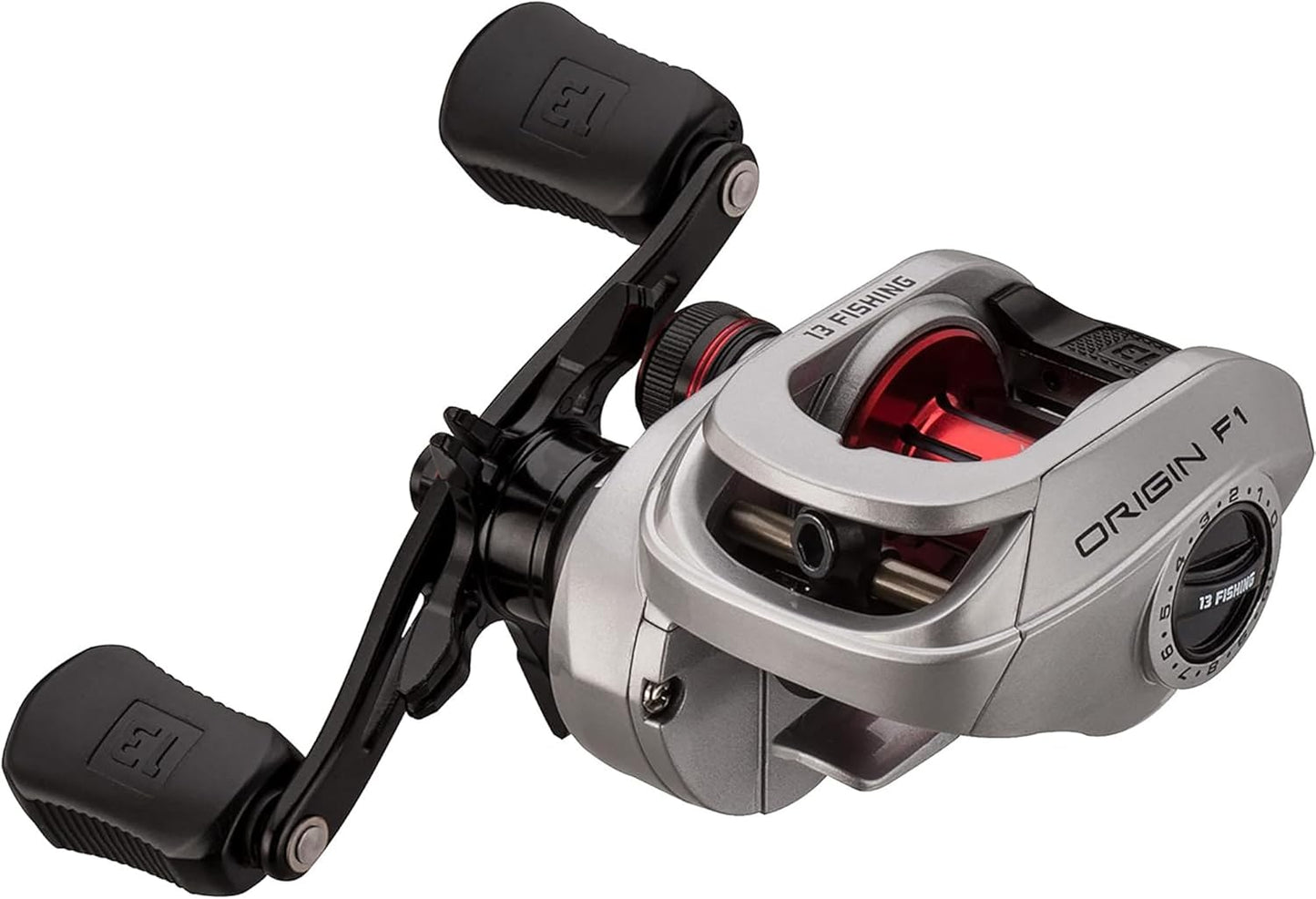 Origin F1 Baitcast Angelrolle für Linkshänder, Linkshänder 6.6:1 Gear Ratio