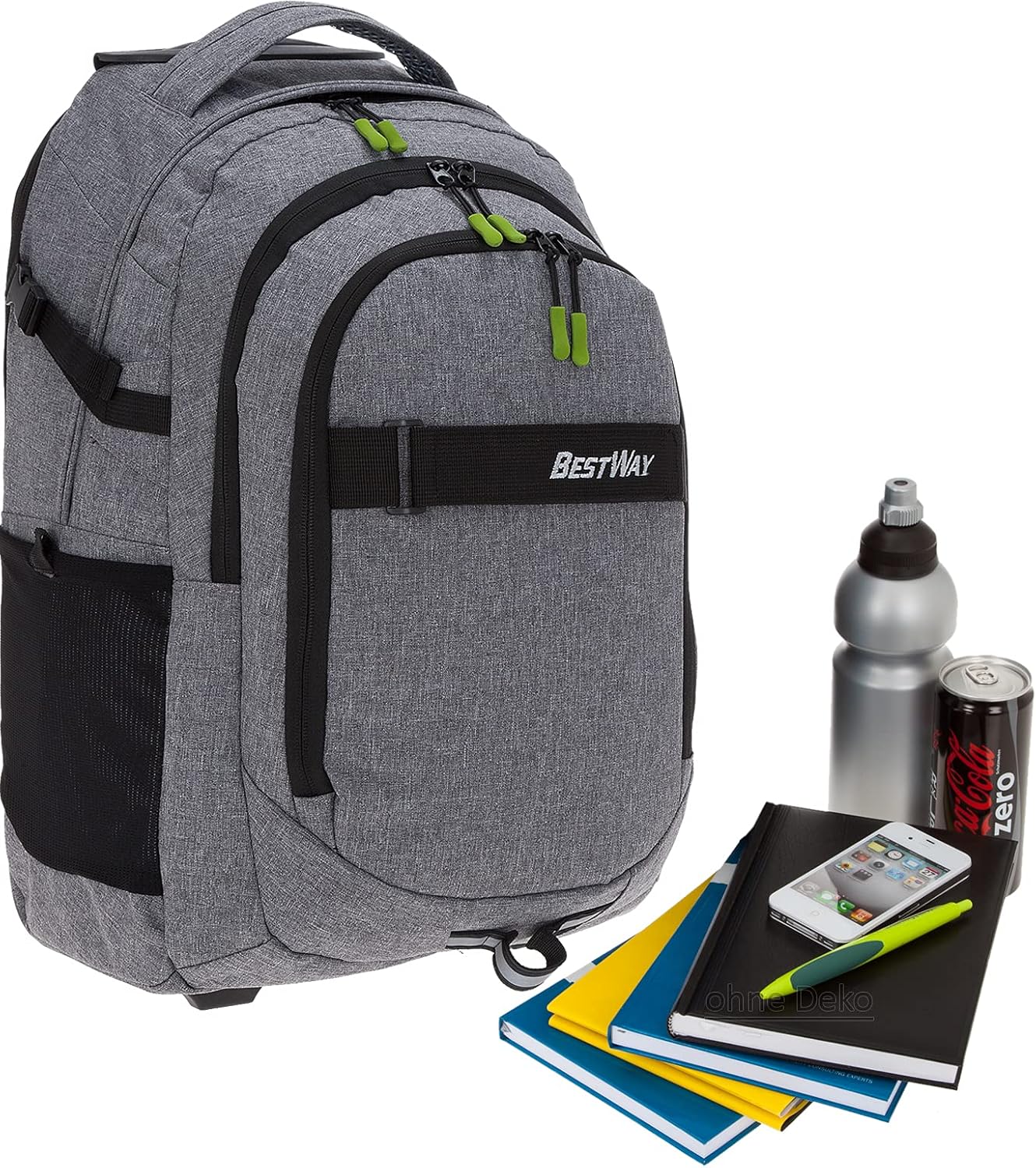 Schultrolley-Set, Dark Side (Grau) 1701