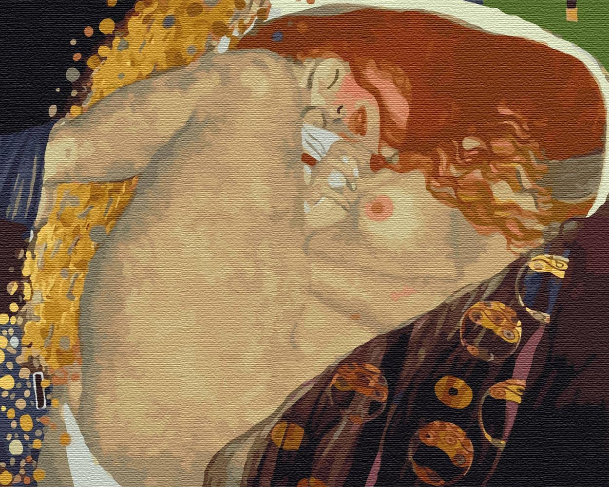Malen nach Zahlen - Danae von Gustav Klimt, Danae - Gustav Klimt Mit Rahmen