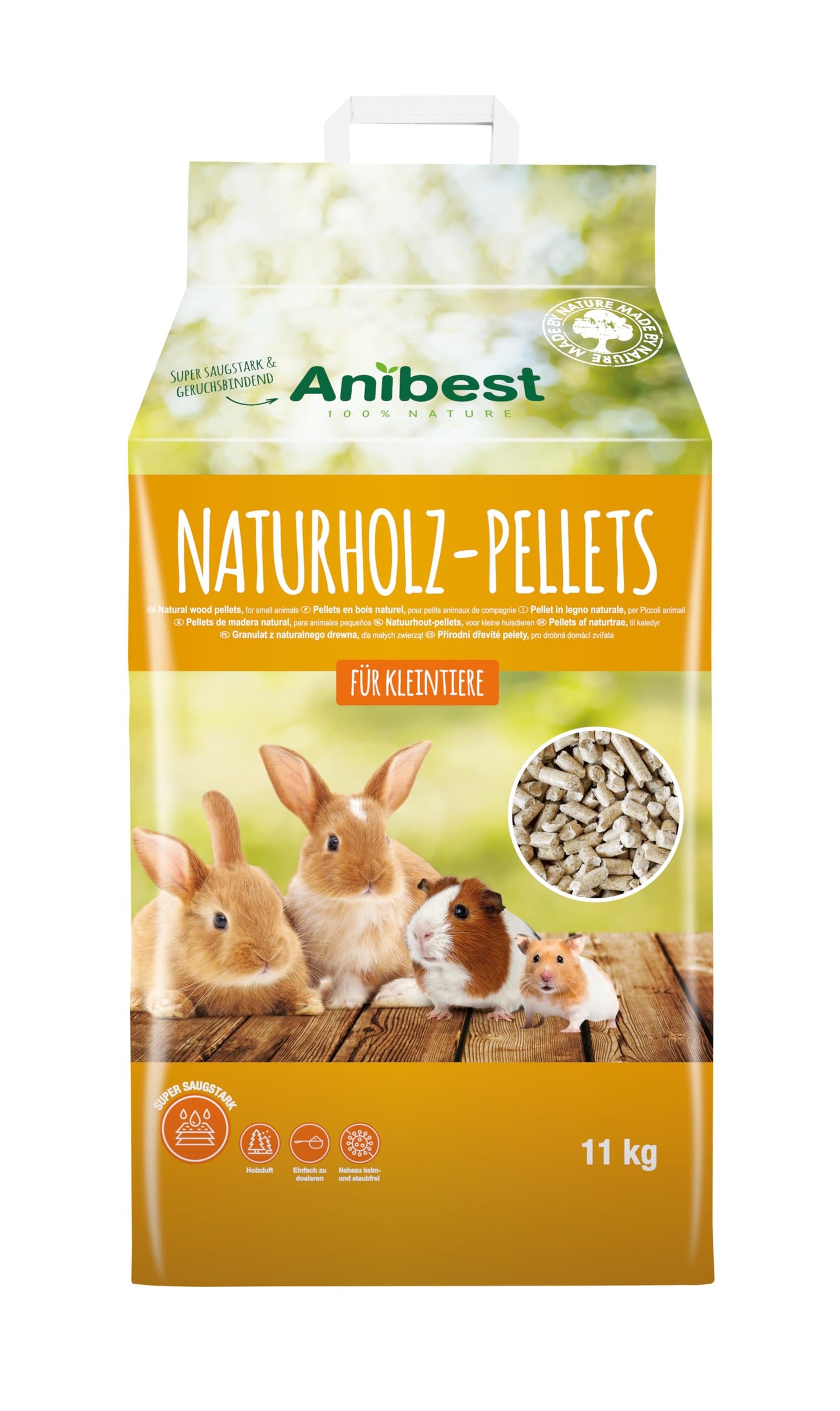 Kleintierpellets 20L natürlich & geruchsbindend, 11 kg