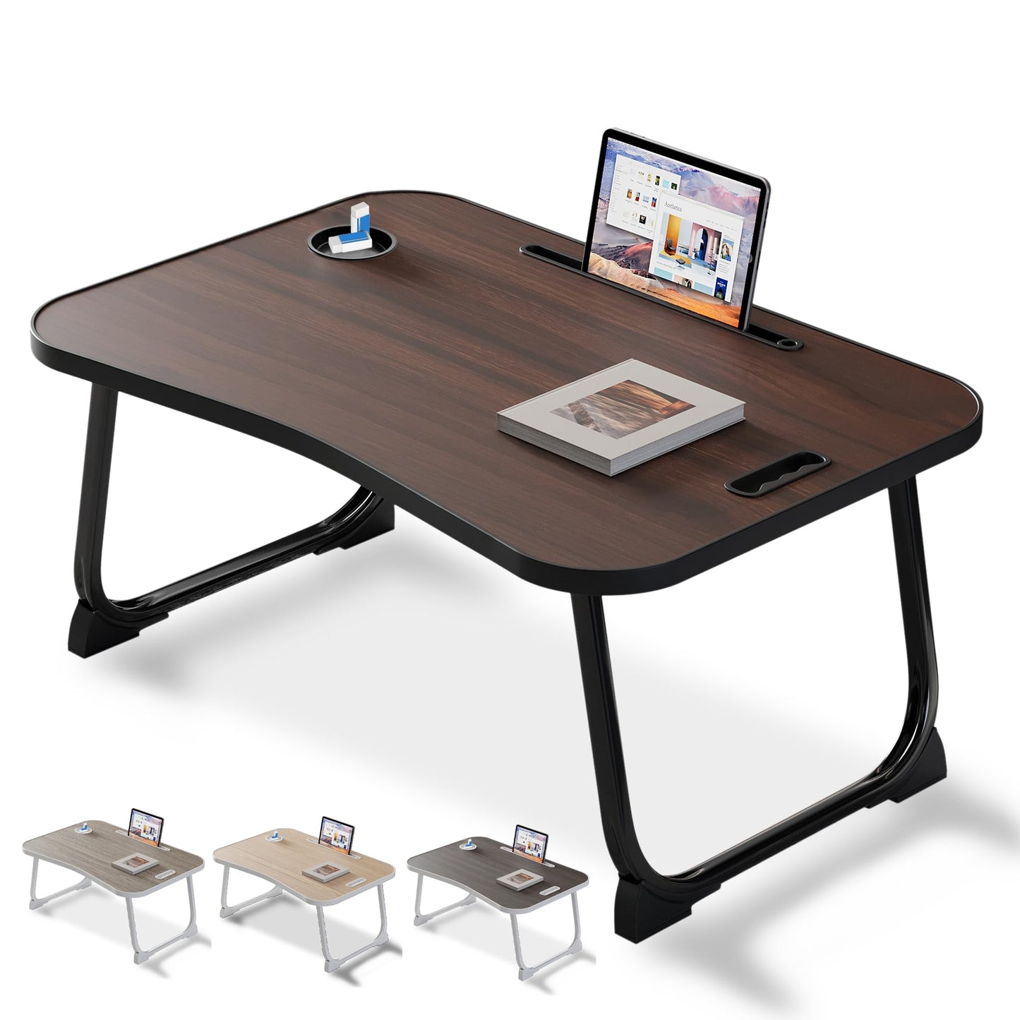 Multifunktionaler Laptoptisch, Dark Wood