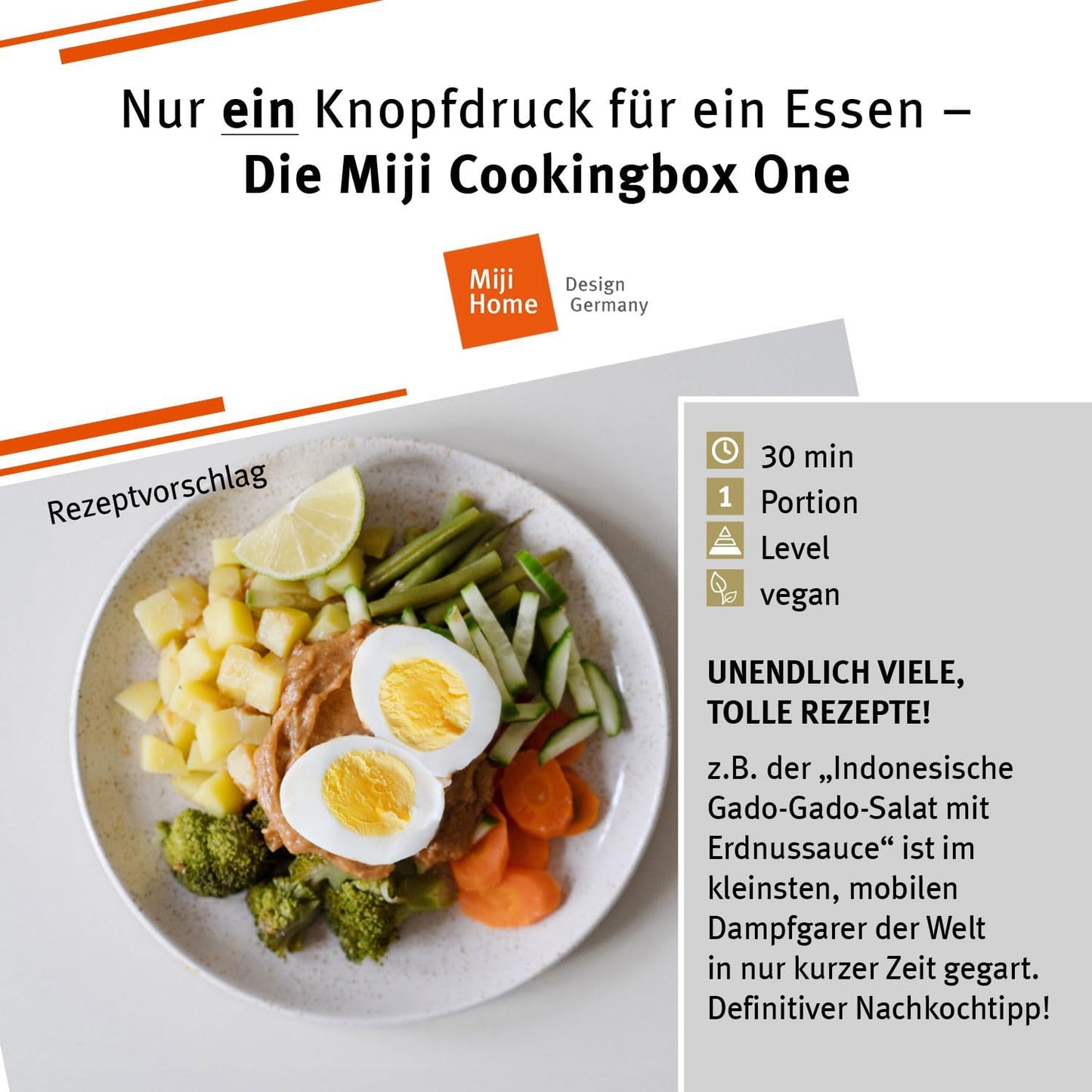 Elektrische Lunchbox & Mini Campingkocher WM023, Olive / White