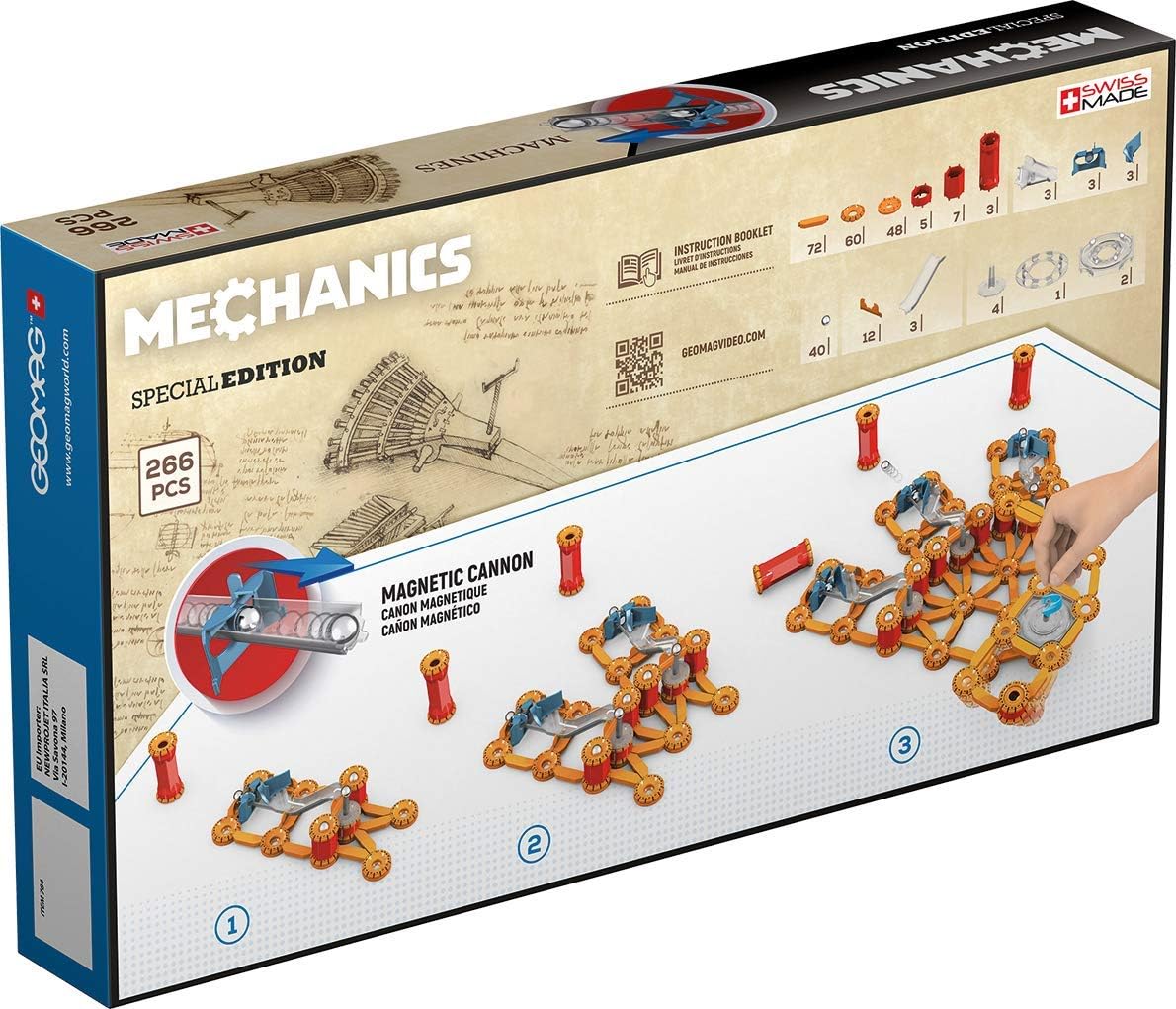 Leonardo Da Vinci Mehrfachkanone Magnetbaukasten, Mehrfachkanone