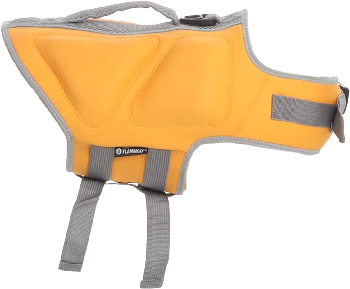 Schwimmweste für Hunde Swimmy, Gelb A:22 cm B:30-34 cm C:43-49 cm