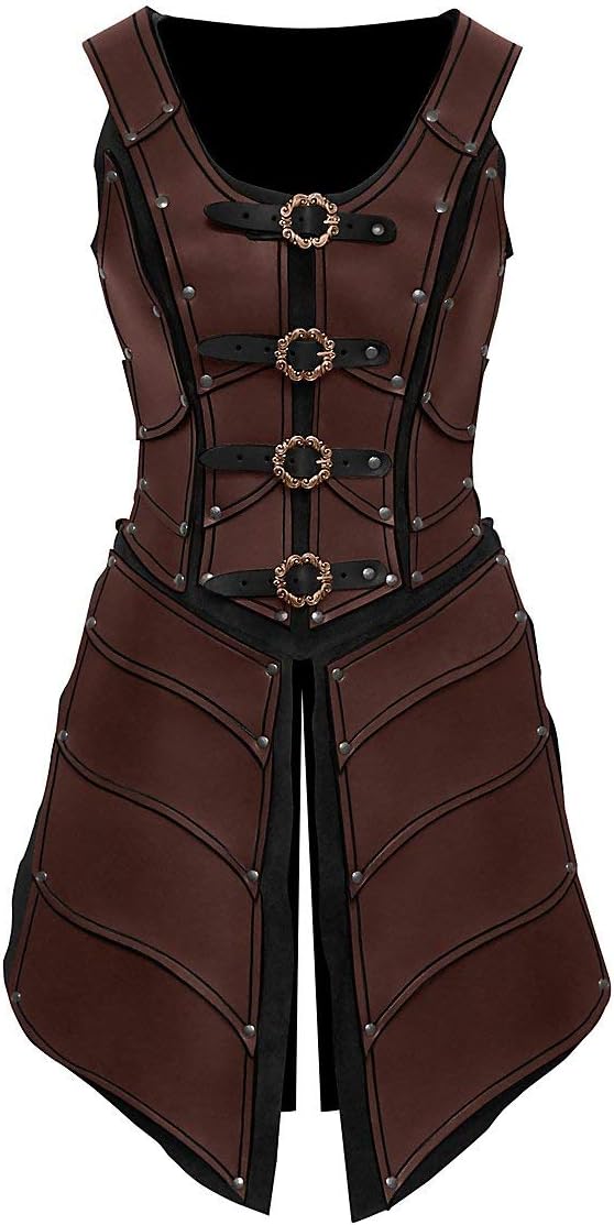 Frauen-Rüstung Elfenkriegerin für LARP & Cosplay, 36 Braun