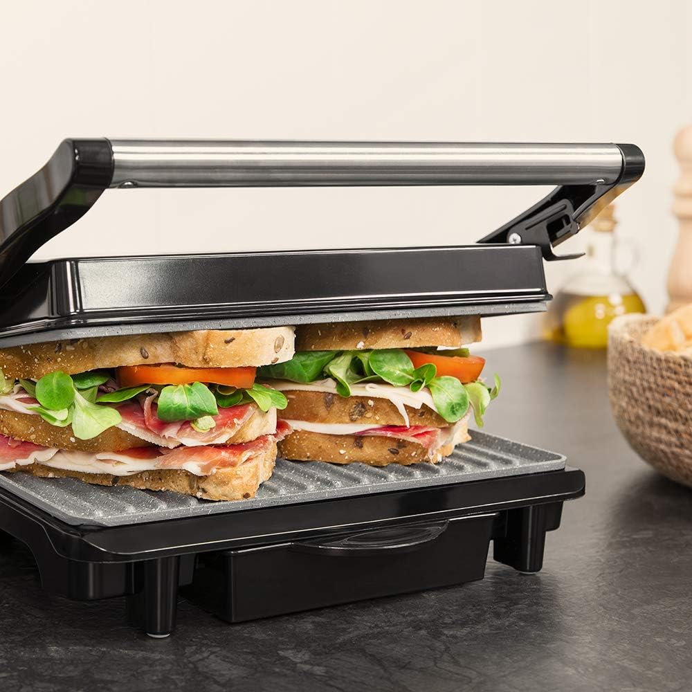 Elektrogrill Rock'nGrill 1500 mit Steinverkleidung, Inox ; 1500 W