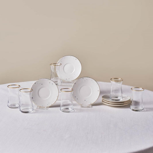 12-teiliges Tee-Set, White One Size