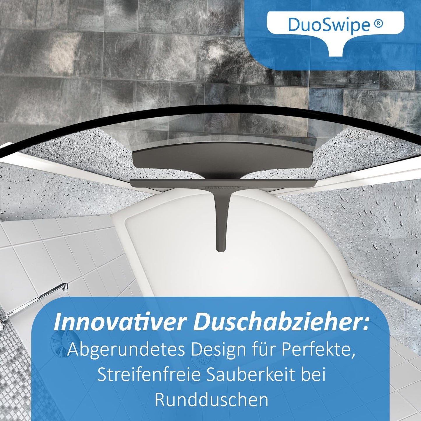 Duschabzieher für Rundduschen