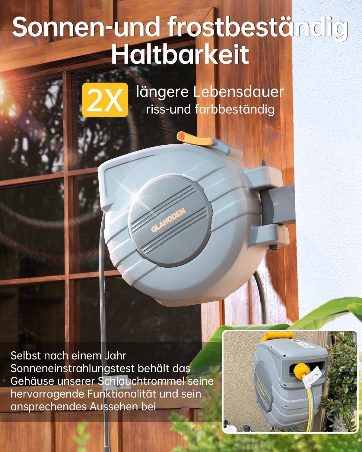 Schlauchtrommel 35m, wandmontiert, 35M