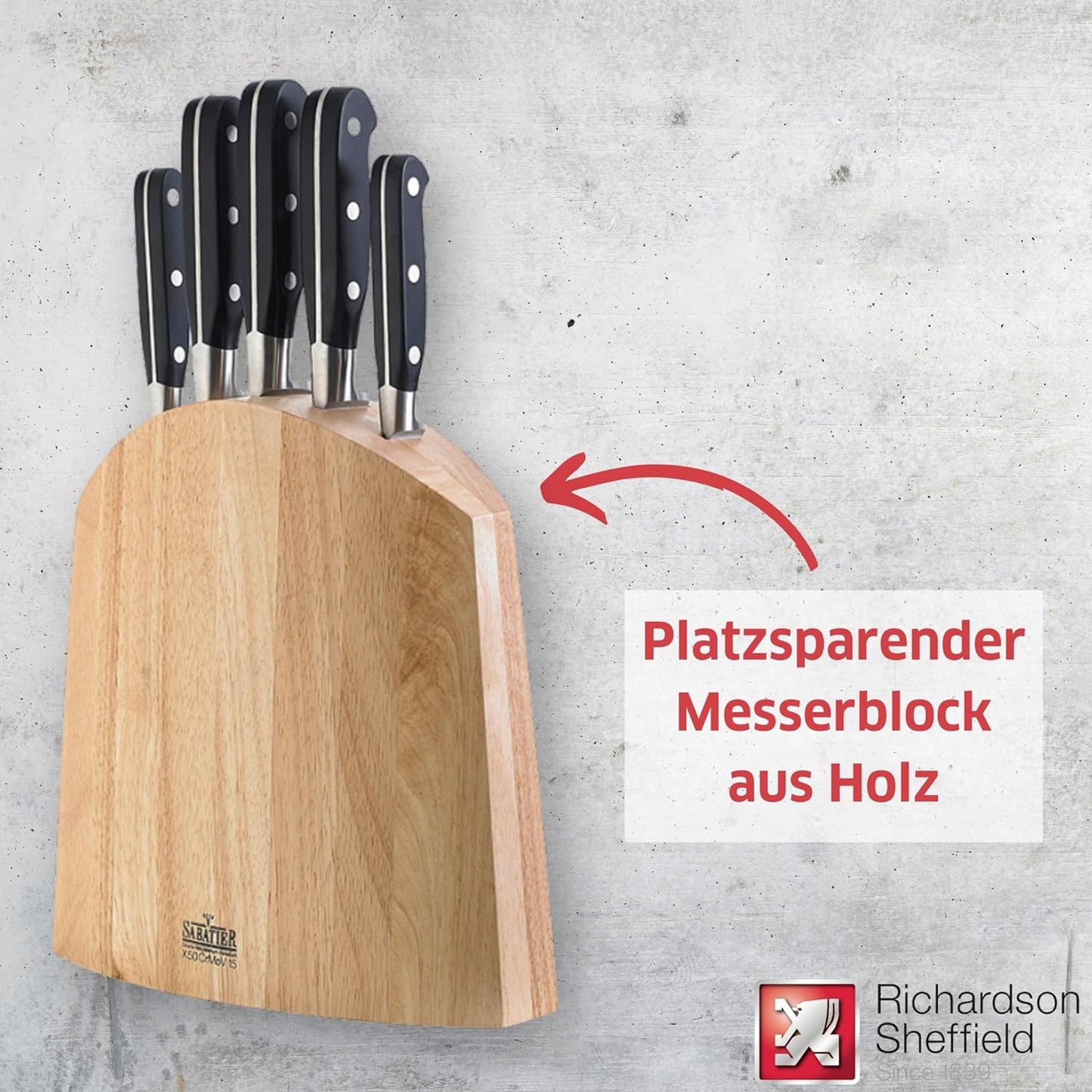 V Sabatier Messerhalter Set, 5-tlg