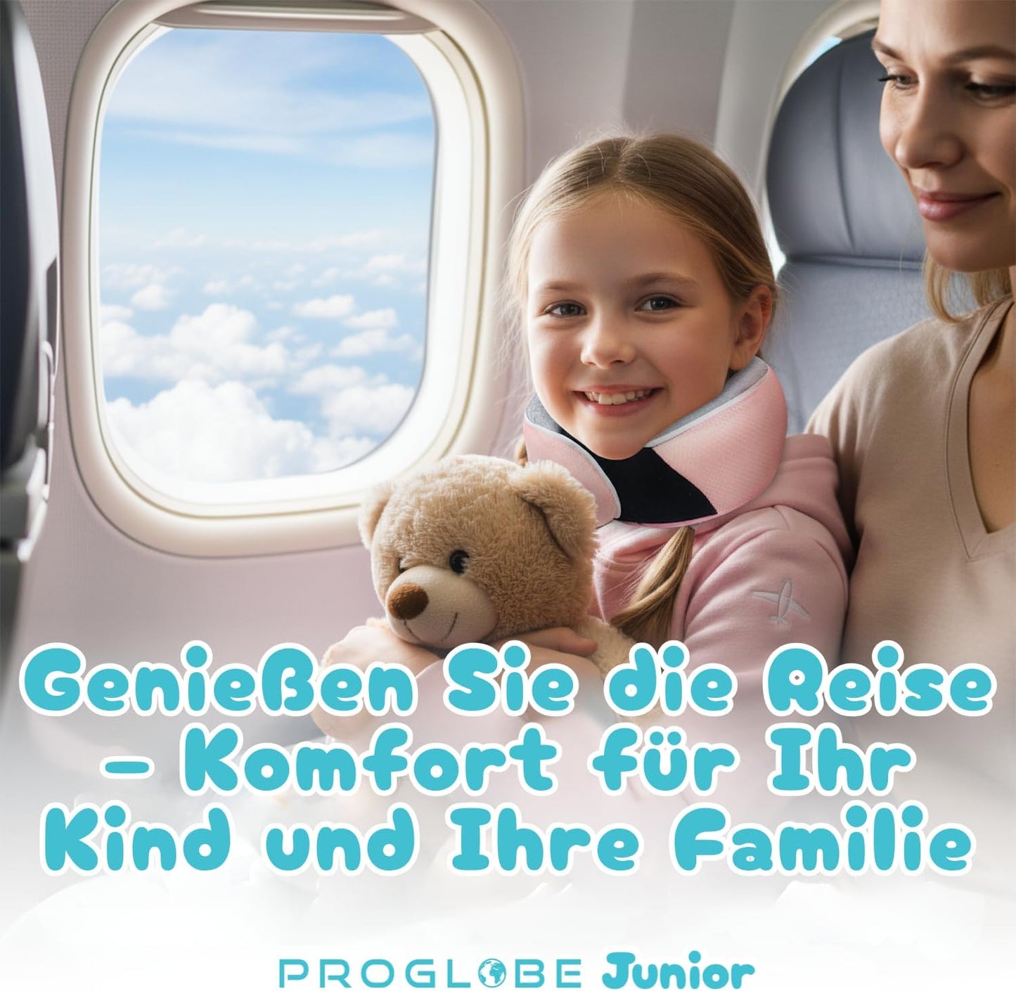 Ergonomisches Reisekissen für Kinder, Hellrosa – Kinder