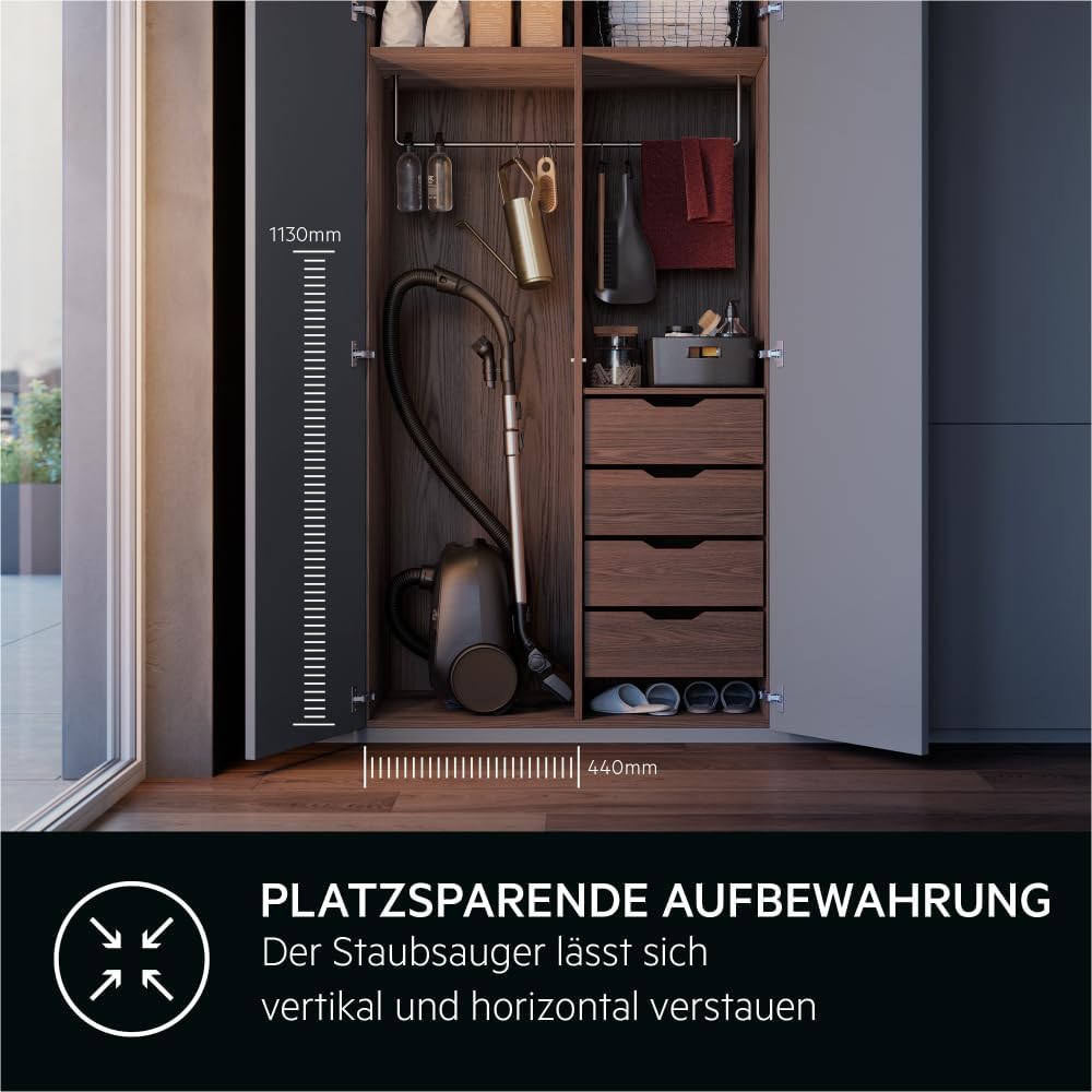 Staubsauger AB61C2DB mit Beutel (inkl. Zusatzdüsen), Blau
