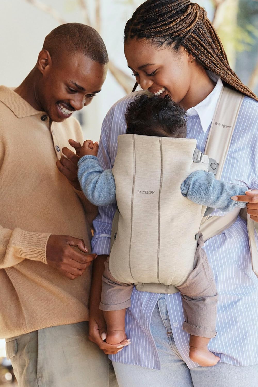 Babytrage Mini, 3D-Jersey Hellbeige