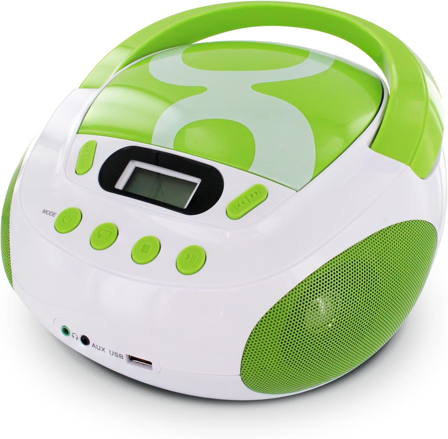 Tragbarer CD-/MP3-Player mit USB für Kinder, Gulli Grün
