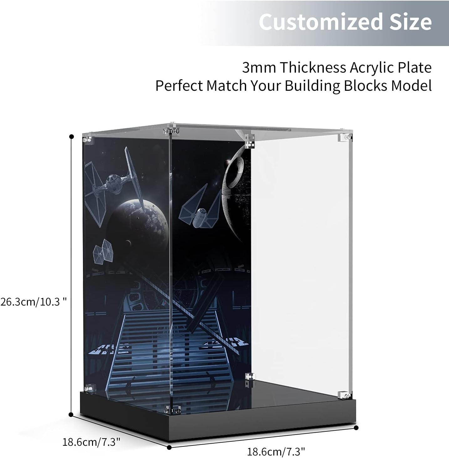 Acryl Vitrine für Lego Darth Vader Helm 75304, Für Lego 75304 Darth Vader