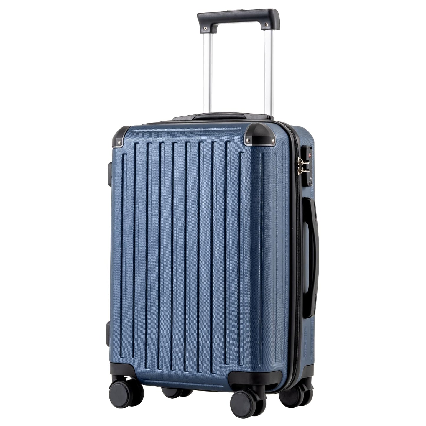 Hartschalen-Trolley mit TSA-Schloss, Handgepäck Dunkelblau
