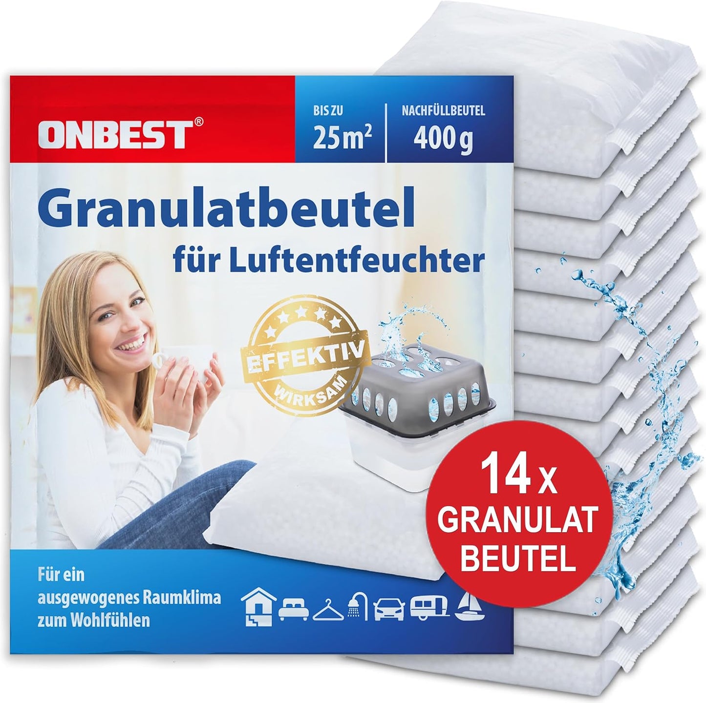 14-teiliges Granulatbeutel-Set