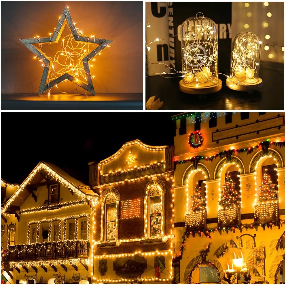 Lichterkette mit 300 LEDs, Warmes Weiss (Einstecken)