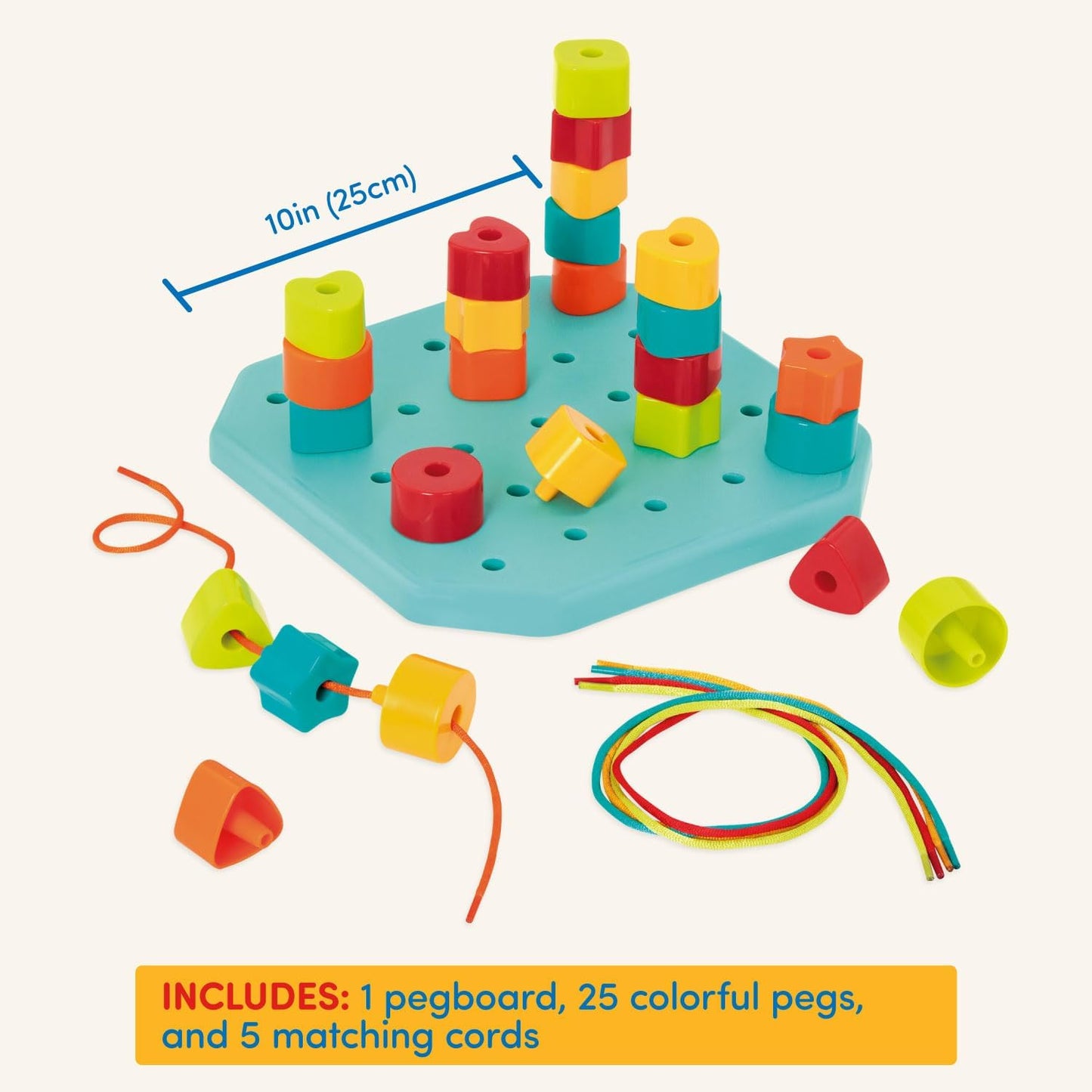 Stecktafel Count & Match für Kleinkinder, Stecktafel