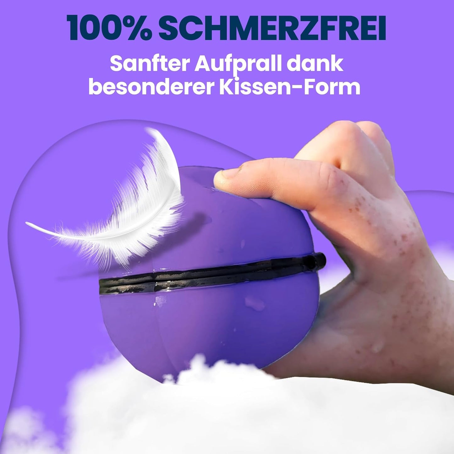 Wiederverwendbare magnetische Wasserbomben (12 Stück), Grün + Lila