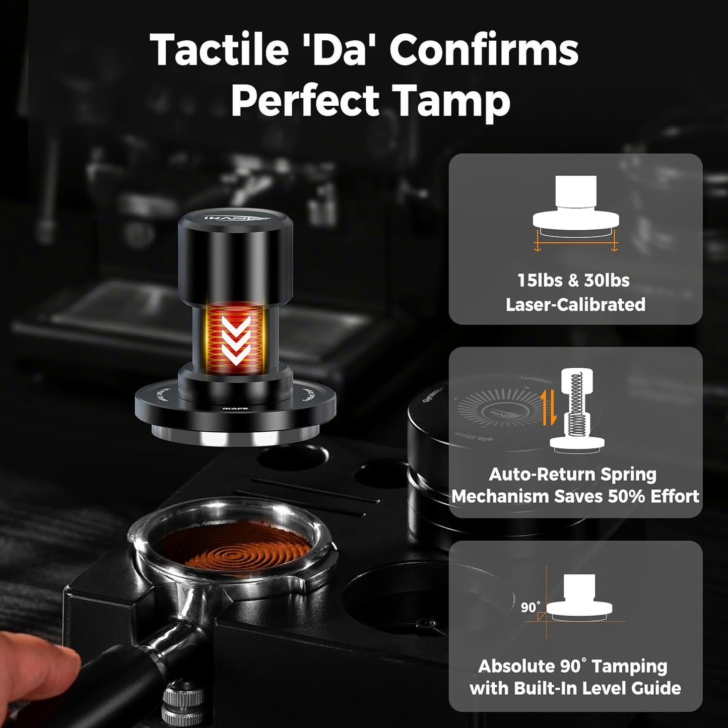Espresso-Tamper mit Sound Feedback, 51MM