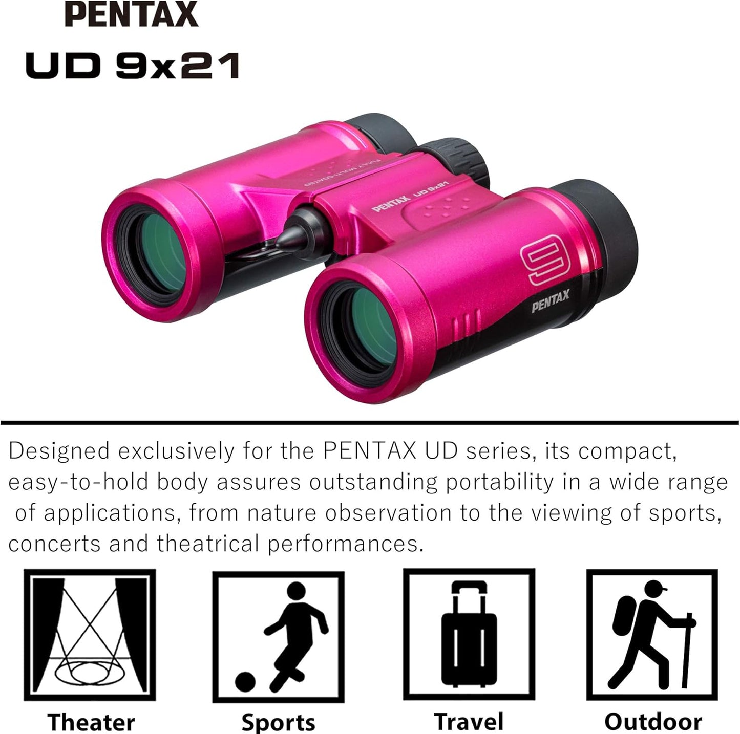 Fernglas UD 9x21, Pink