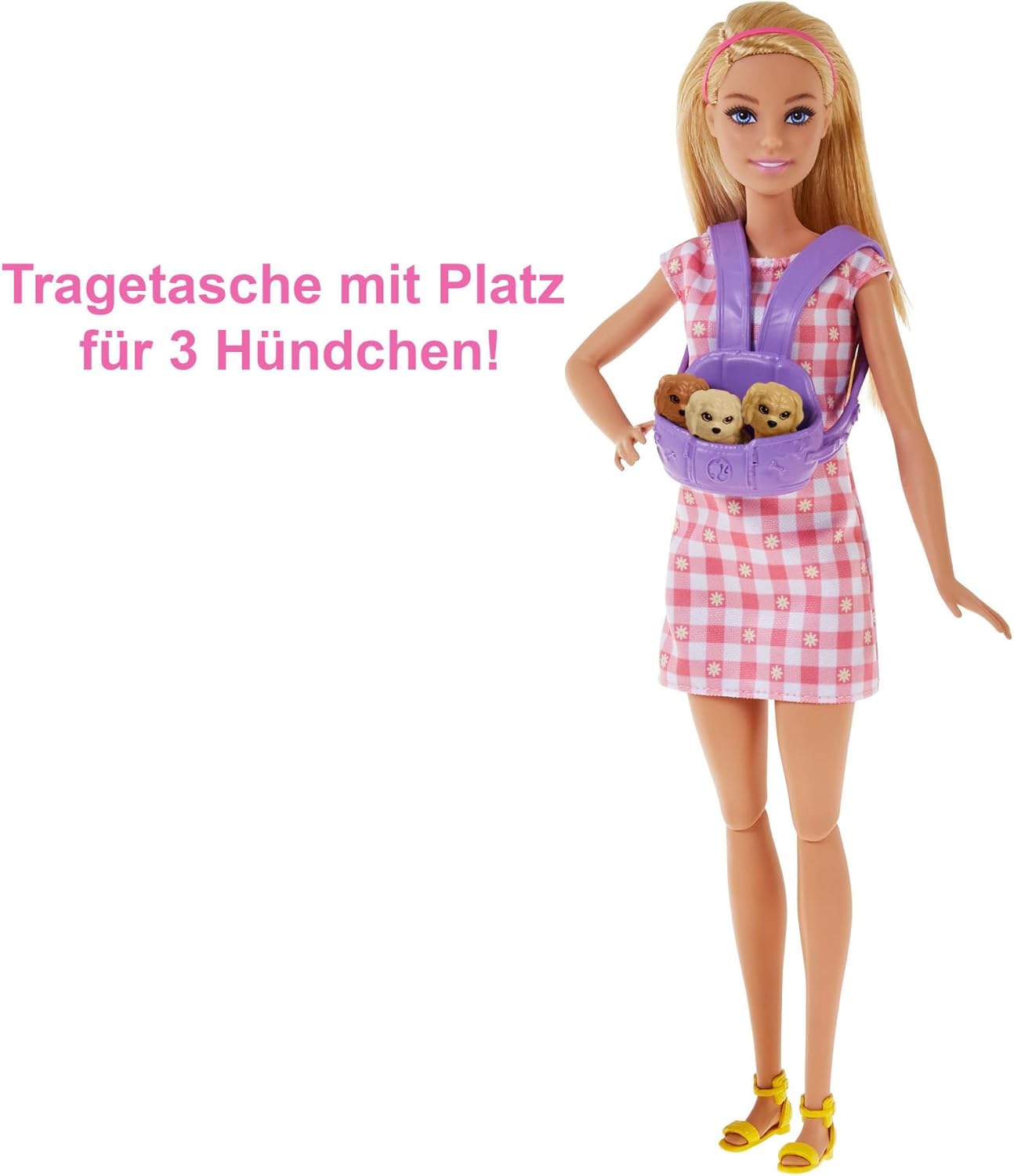 Puppe mit Hund und Welpen, Single
