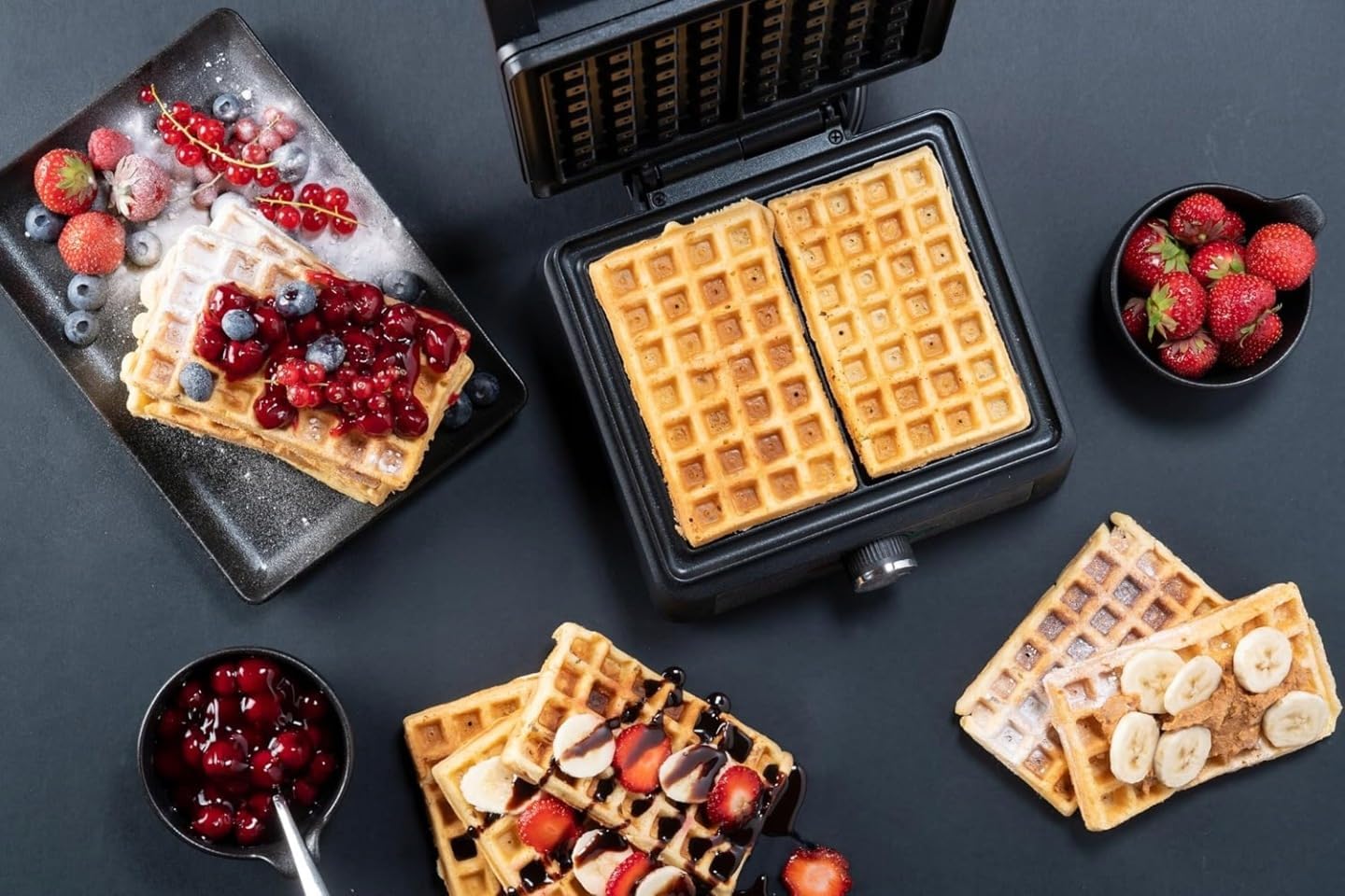 XXL-Waffeleisen für Belgische Waffeln