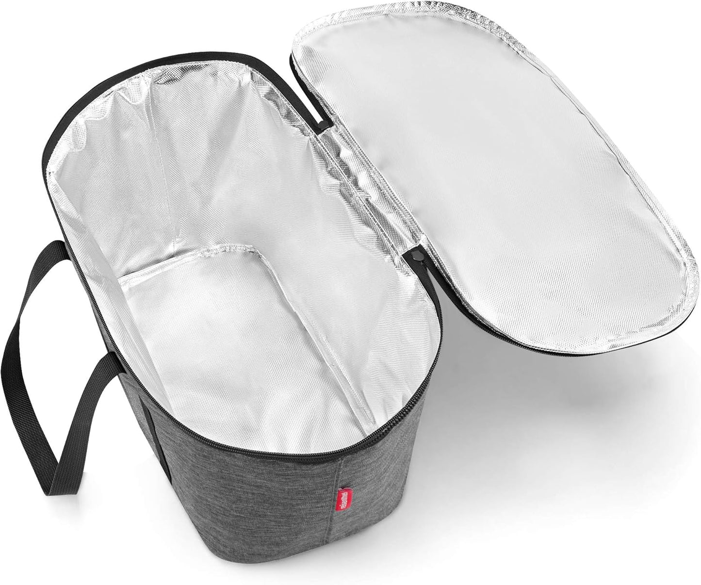 Carrybag mit Coolerbag Einkaufstasche, Black + Twist Silver