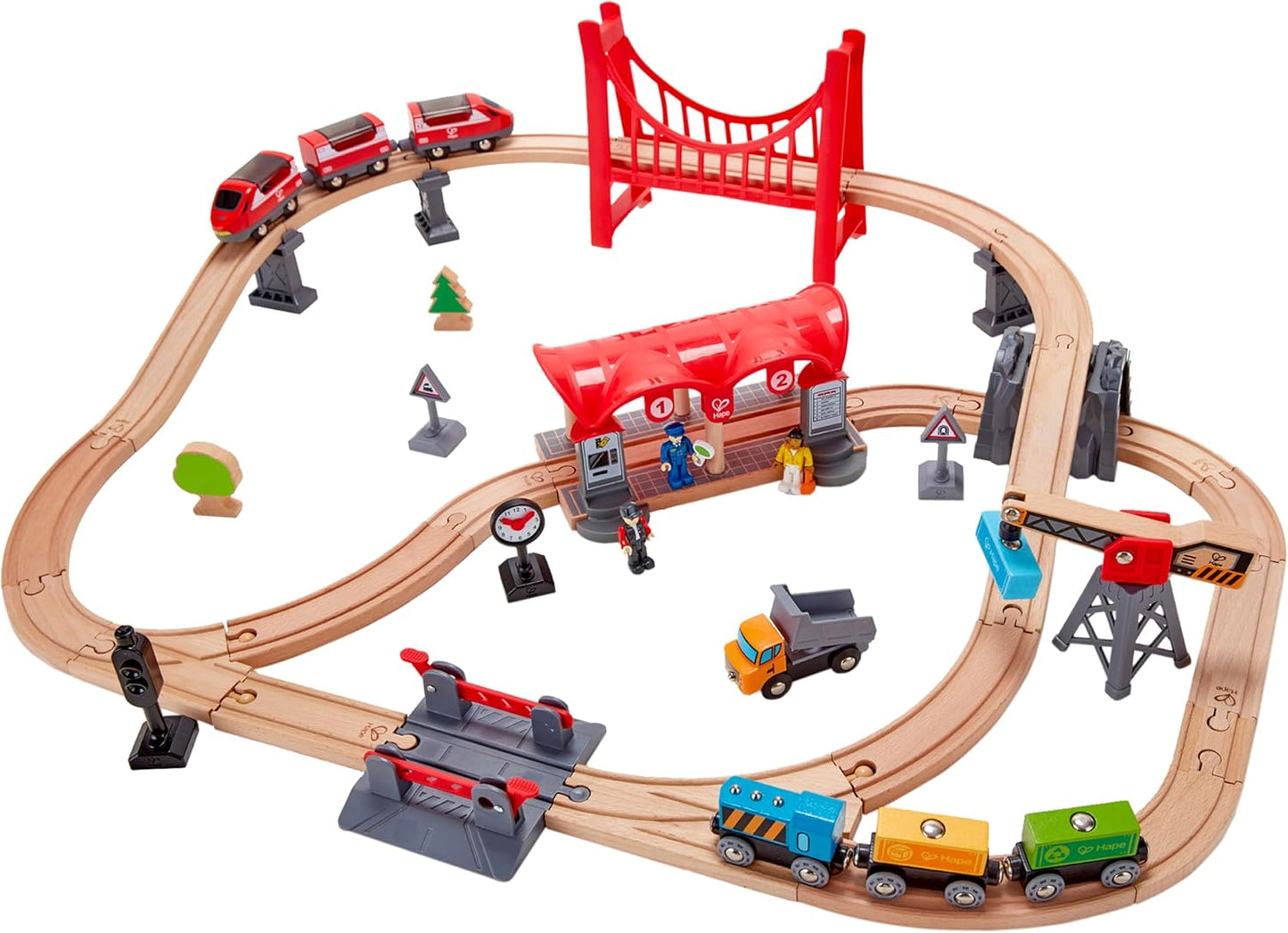 Eisenbahnset: Verkehrsreiche Stadt