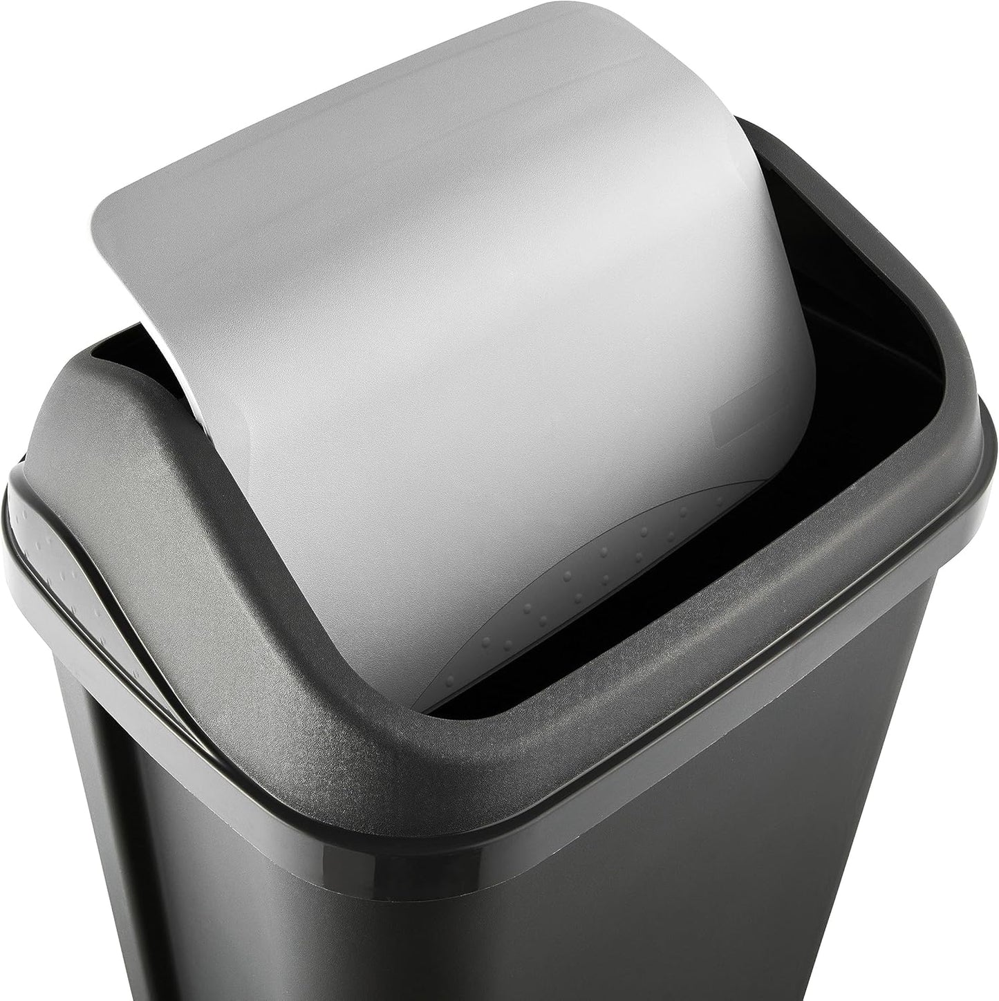 Mülleimer Swantje mit Schwingdeckel, 50 L / Graphit