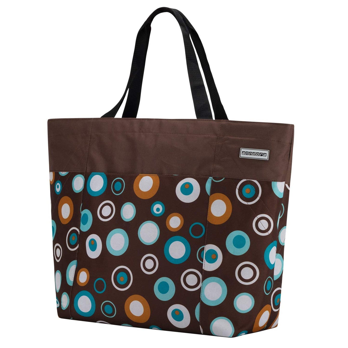 Strandtasche, Braun Hellblau