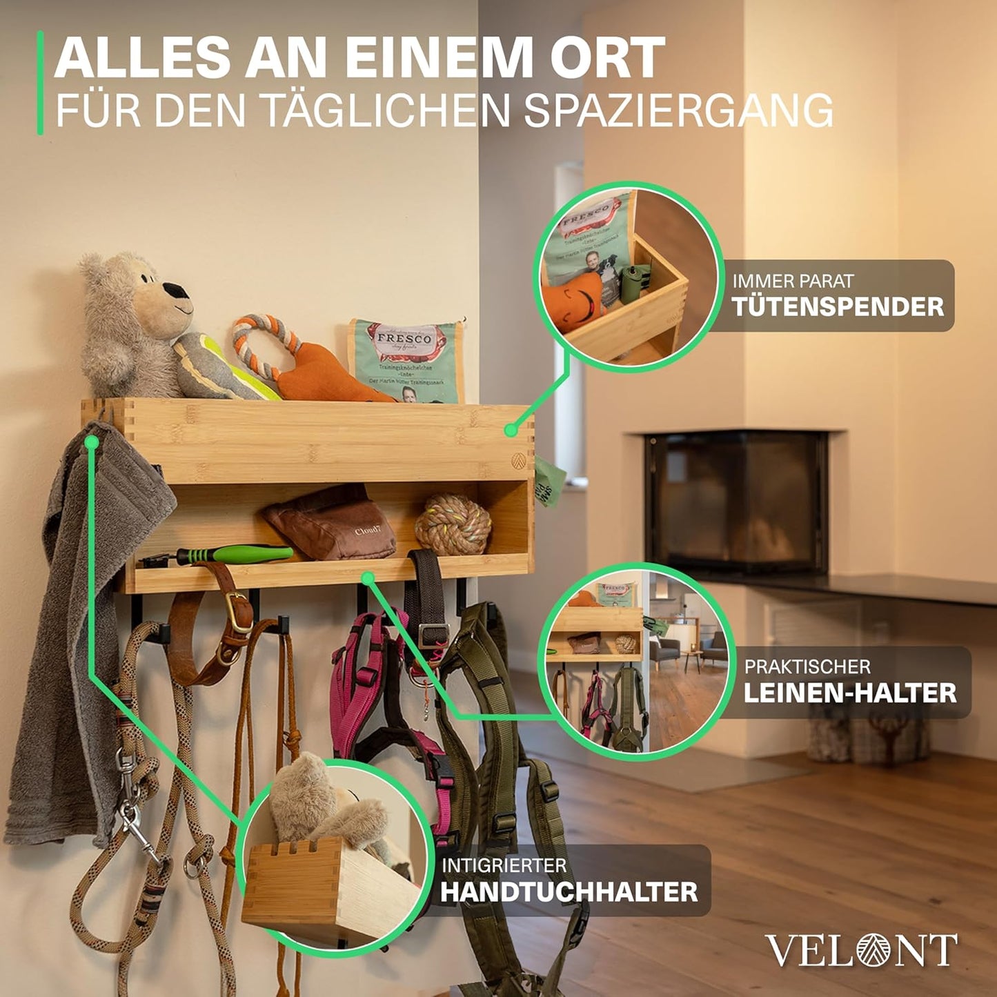 Hundegarderobe mit Ablage, XXL
