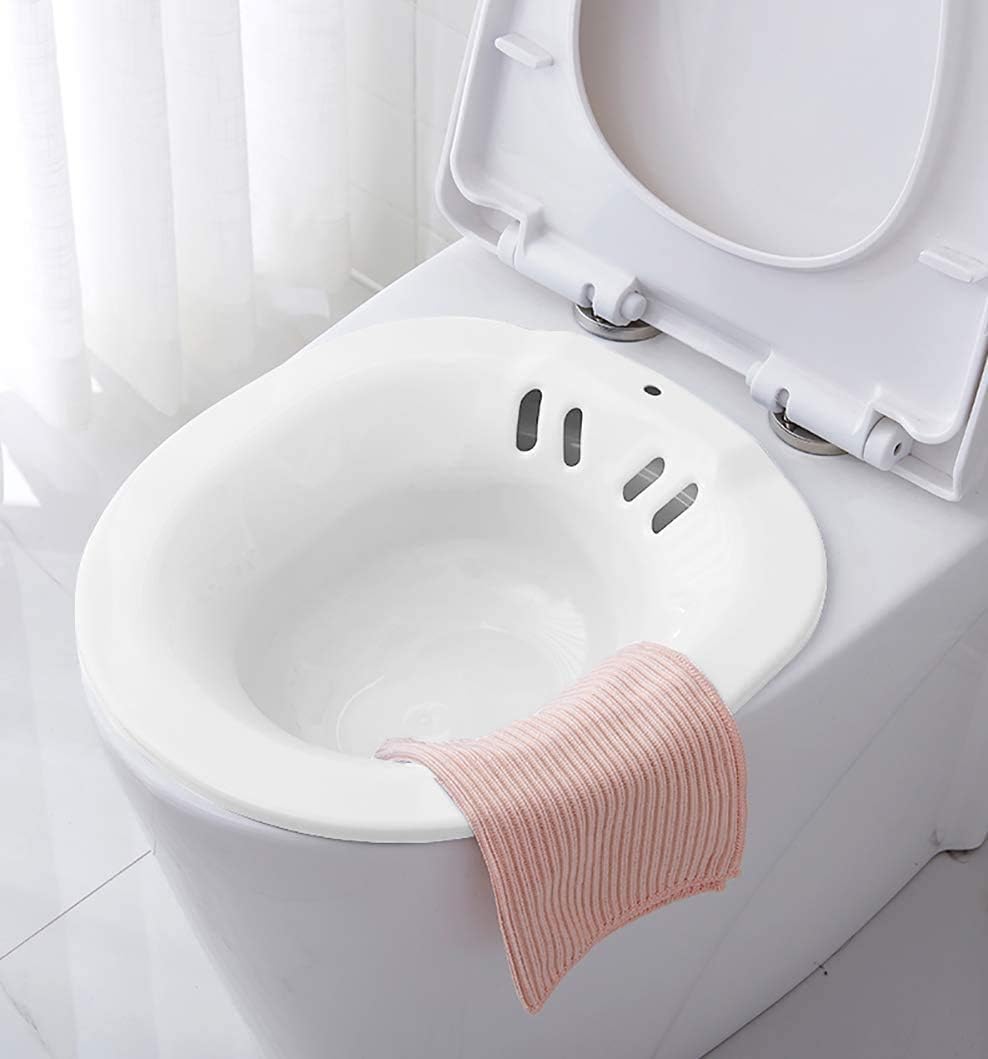 Tragbares Sitzbad für Toiletten, 2,2 Liter, Weiss