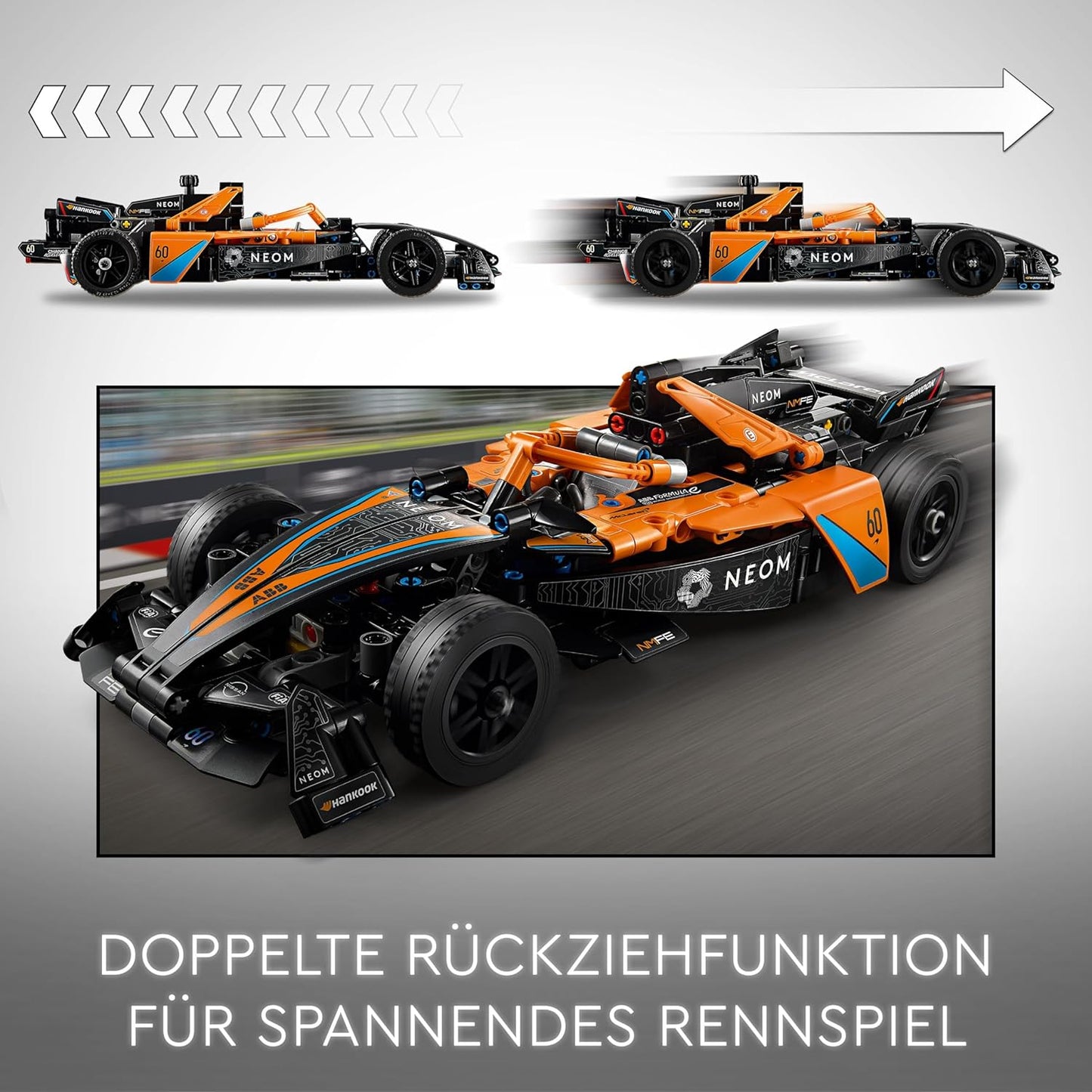 Technic NEOM McLaren Formula E Race Car, Single