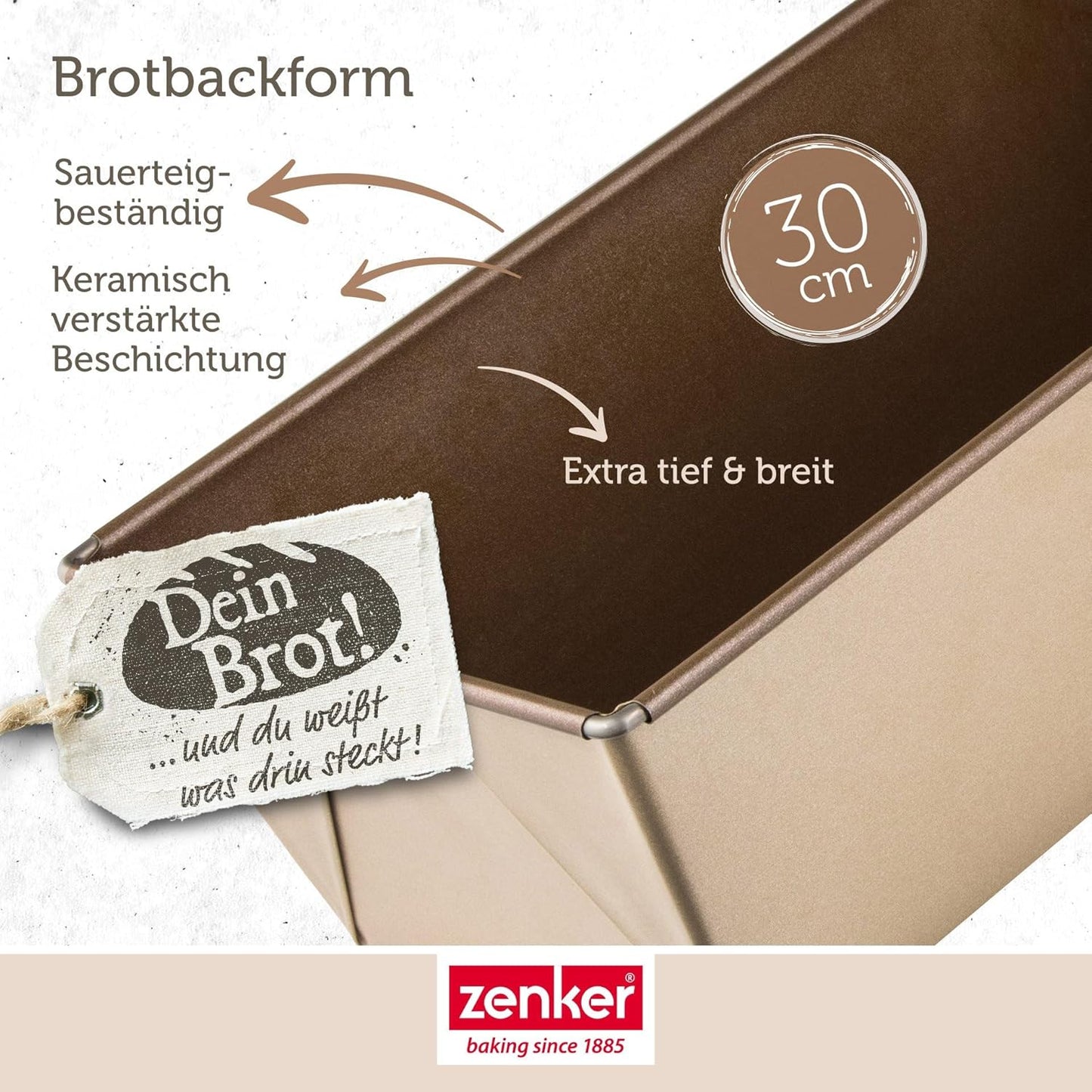 Brotbackform mit Antihaftbeschichtung