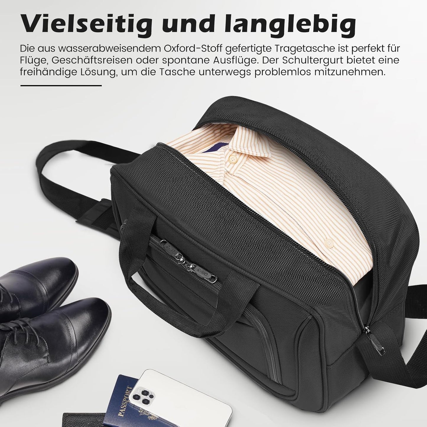 2-teiliges Handgepäck-Set, Handgepäck-Set 2tlg Schwarz+blau