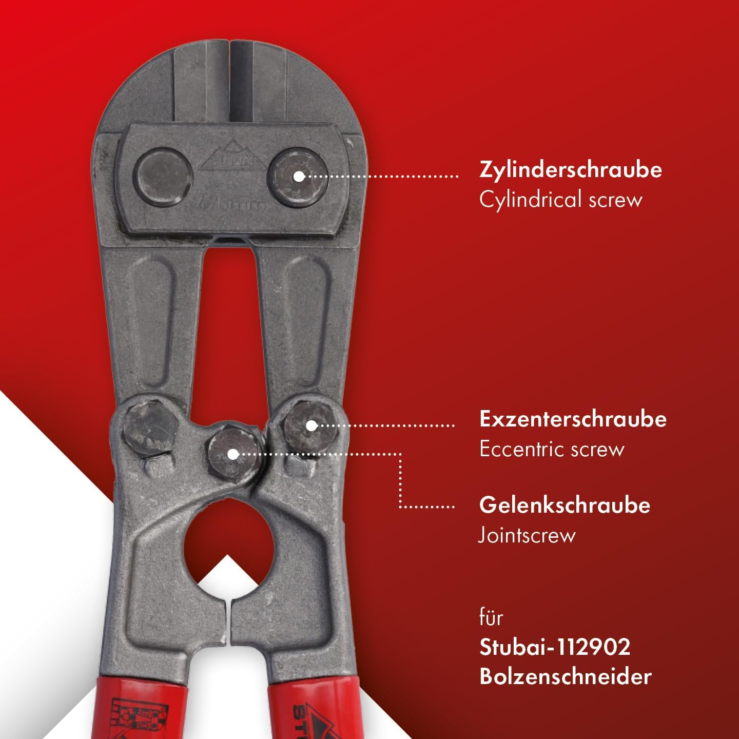 Ersatzkopf für Bolzenschneider, Ersatzkopf 470 mm Bolzenschneider