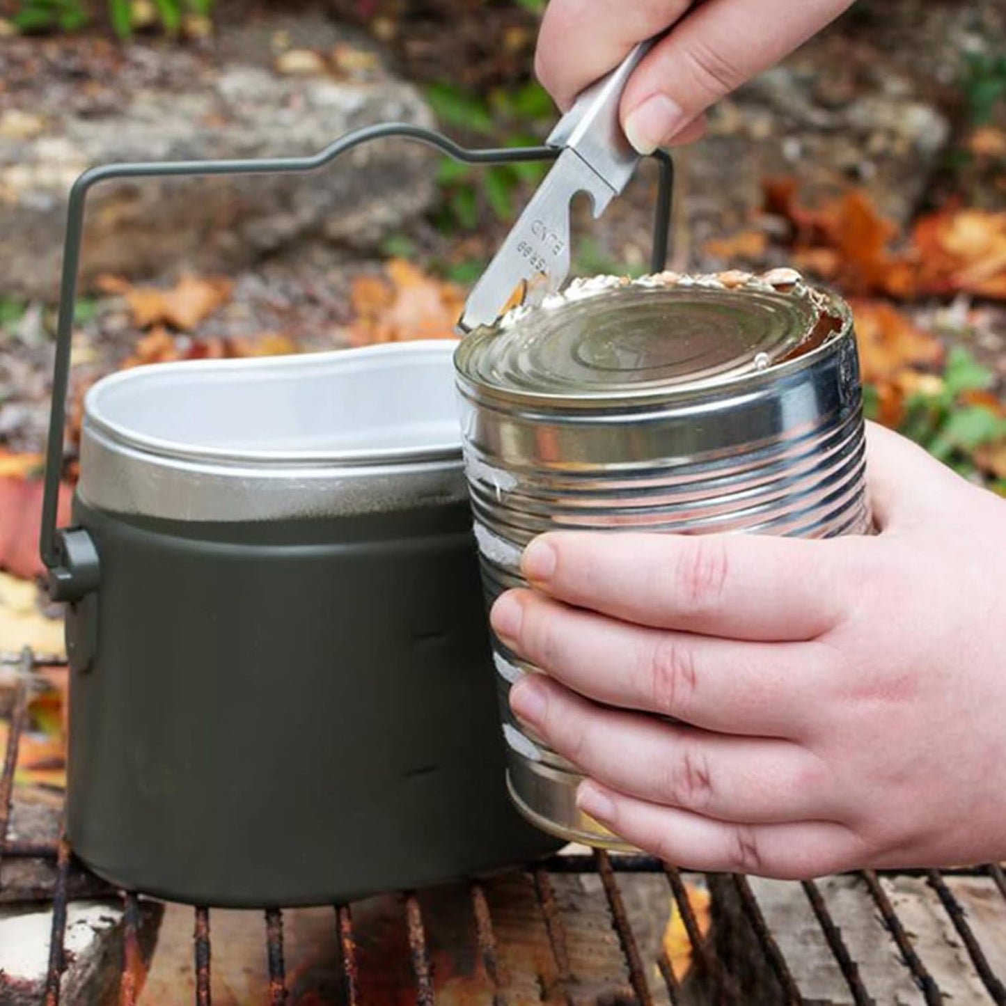Camping Essgeschirr Set mit Klappbesteck