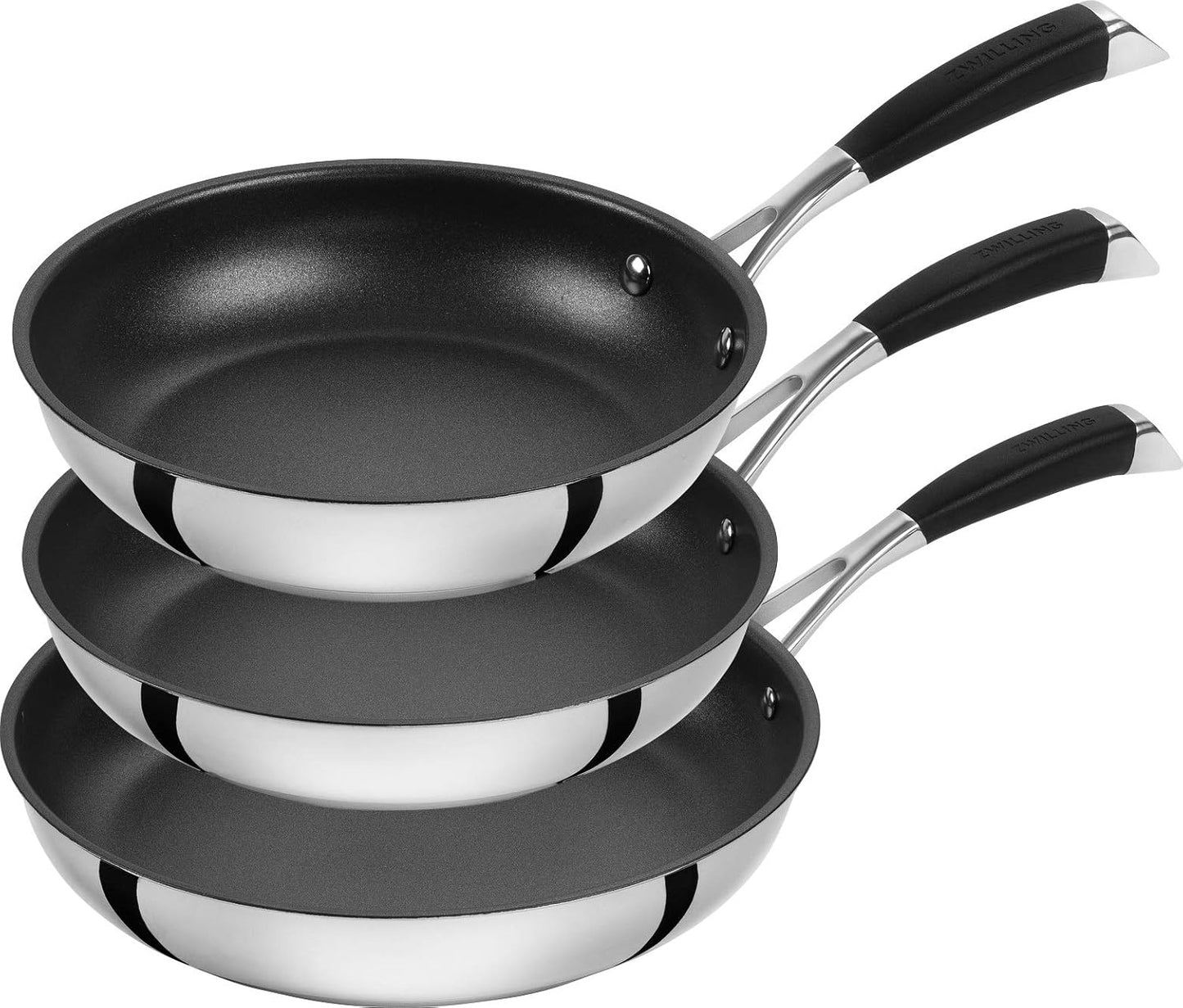 3-teiliges Bratpfannen-Set Poletto, 20cm + 24cm + 28cm