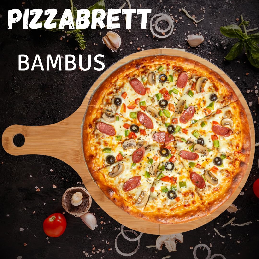 2er Pizzateller-Set mit Griff, 2er Set
