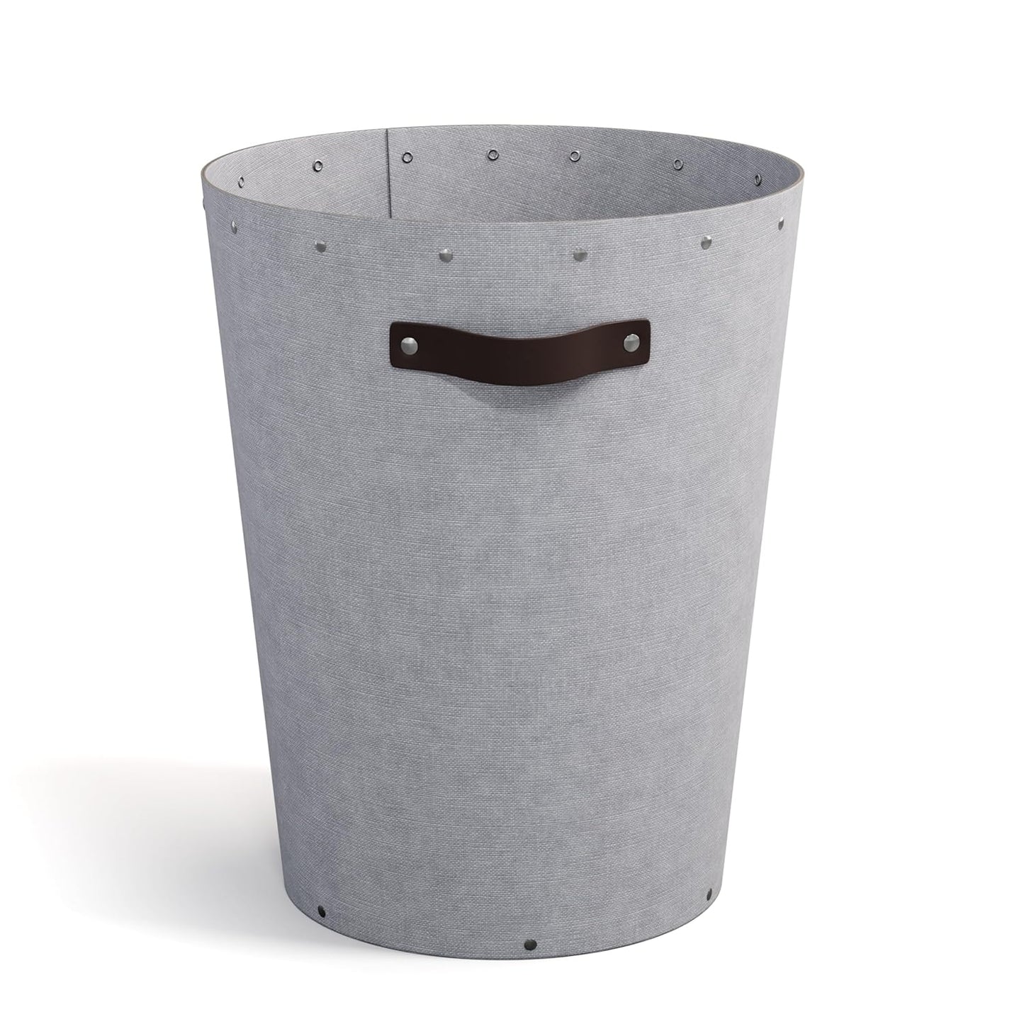 Papierkorb mit Ledergriff, Ash C62