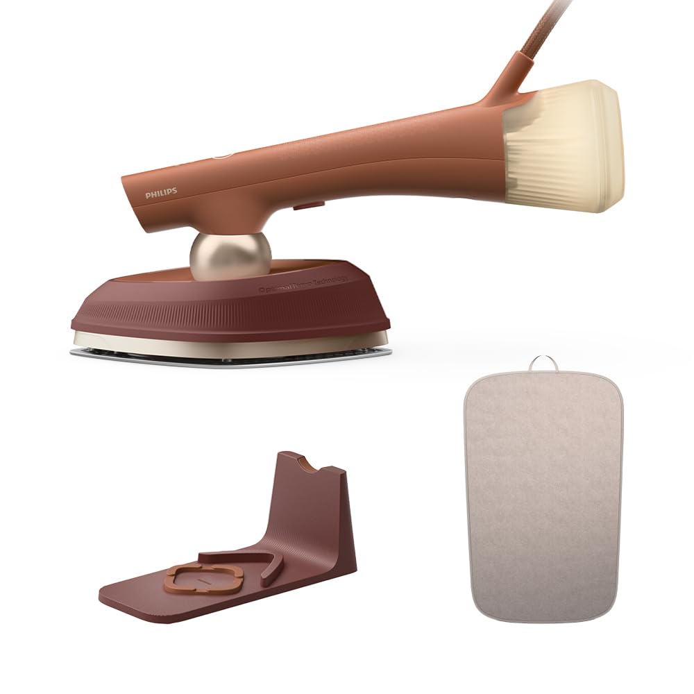 OneTurn 2in1 Bügeleisen und Steamer 1800 W, Stylemat Terracotta