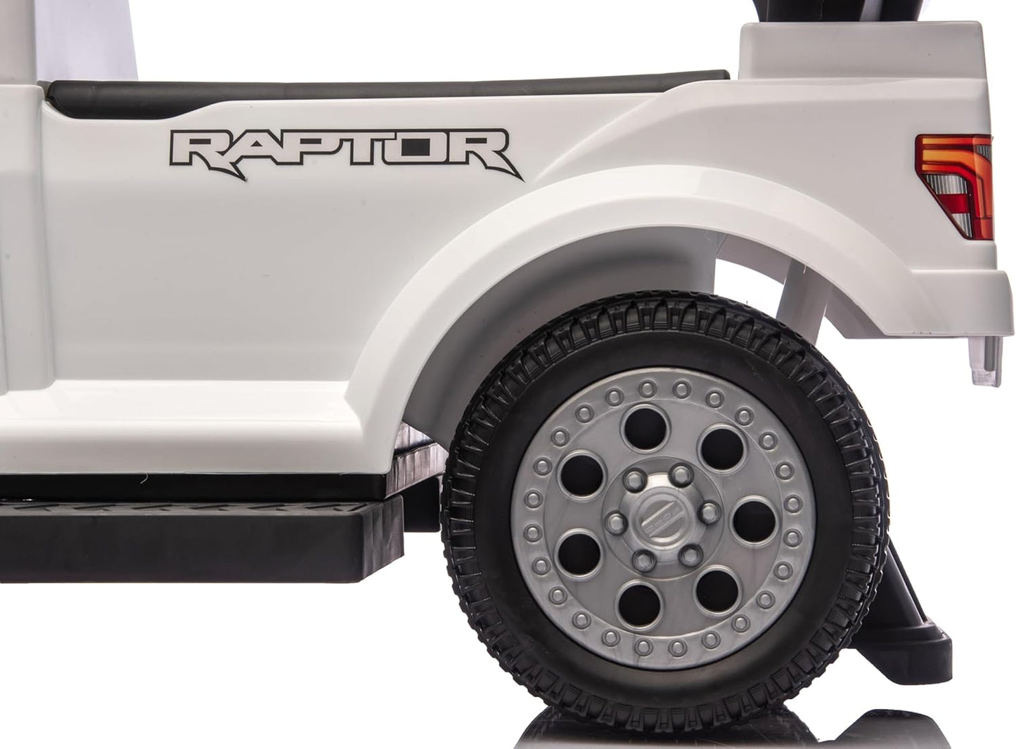 Fort Raptor Rutschauto mit Schieber und Stauraum, Weiss