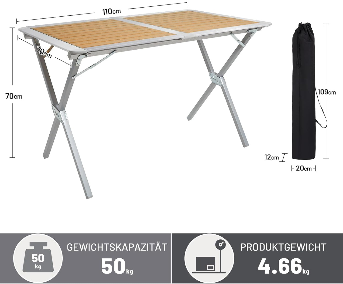 Klappbarer Campingtisch