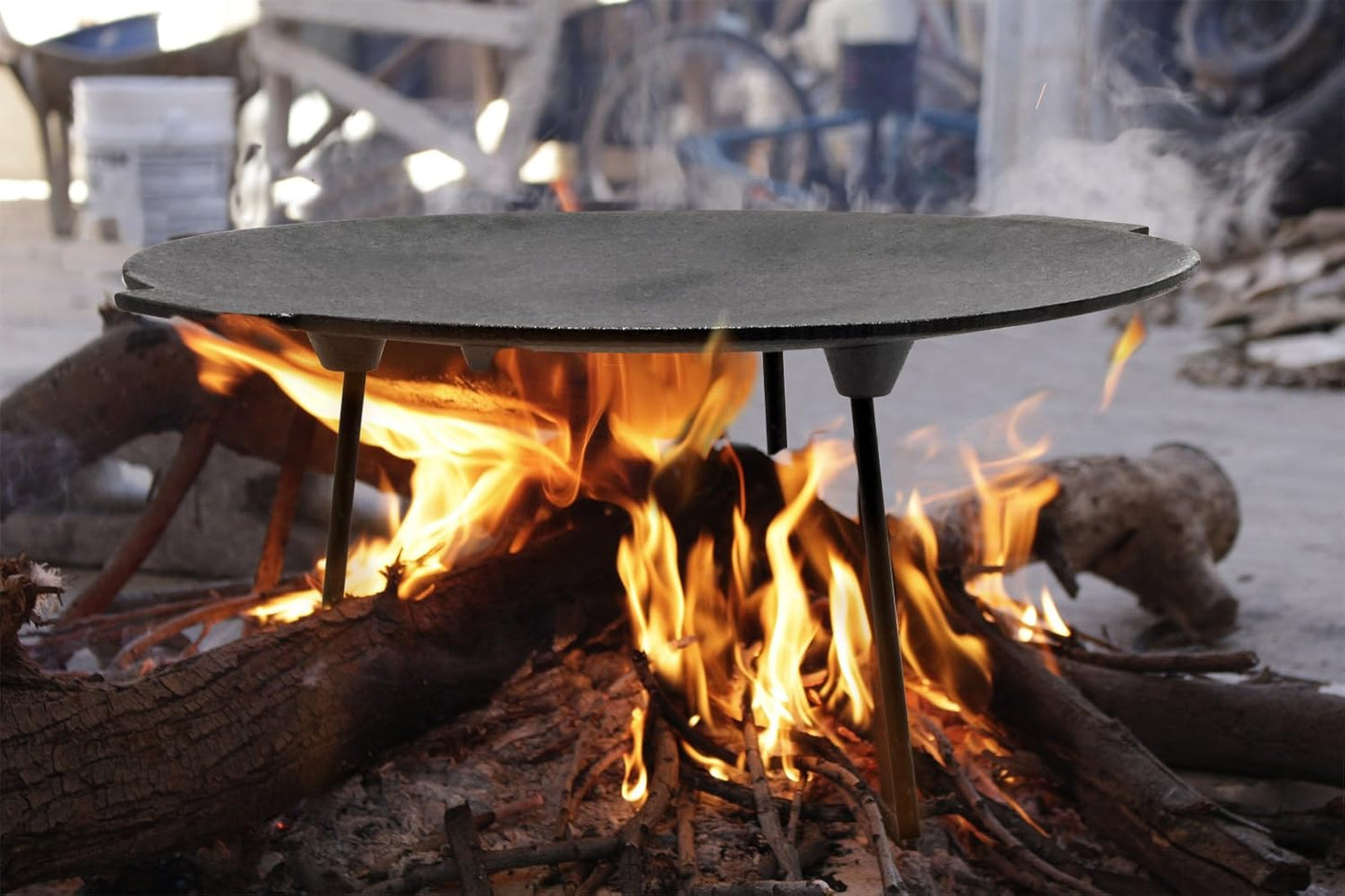 Dutch Oven Grillplatte mit Beinen, Ø44cm, Höhe 23cm