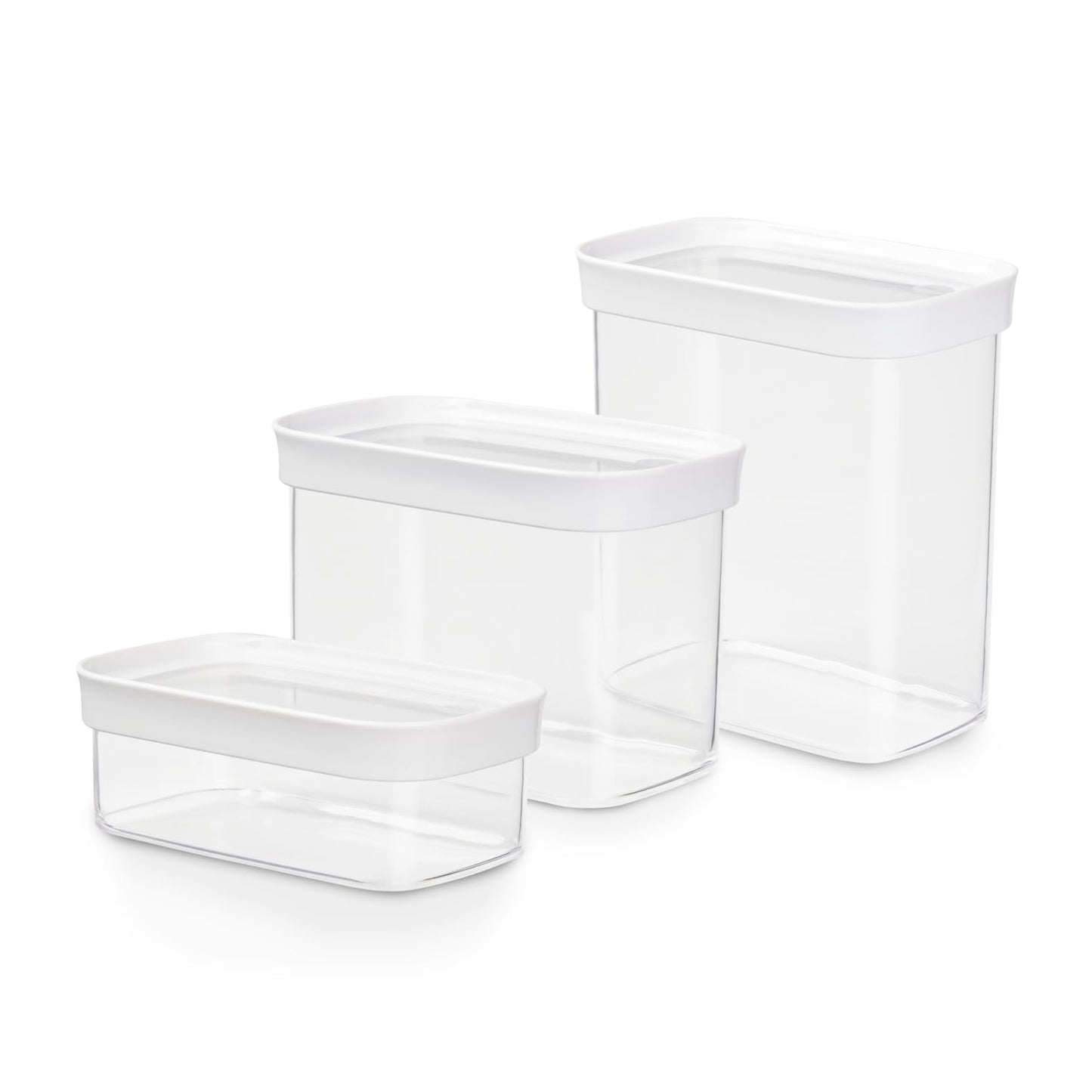 3-teiliges Optima Vorratsdosen-Set, Trockenvorrat 0.45 / 1 / 1.6 L Transparentes